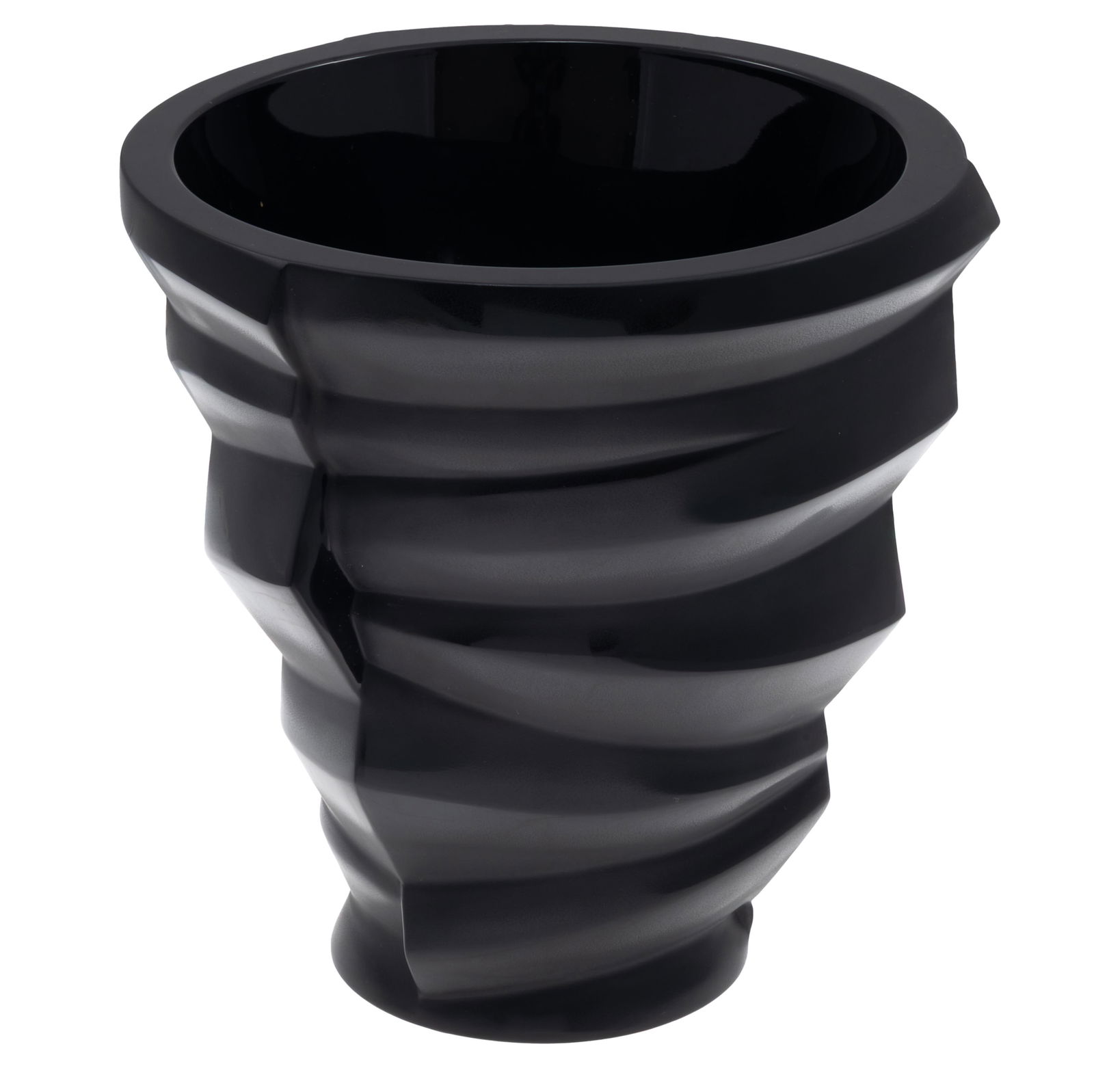 Contemporary Design Lalique Vase: Contemporary Design Lalique Vase Of Irregular conical form. 8in (20cm) h 8 in ( Inscribed Lalique, France 513/999