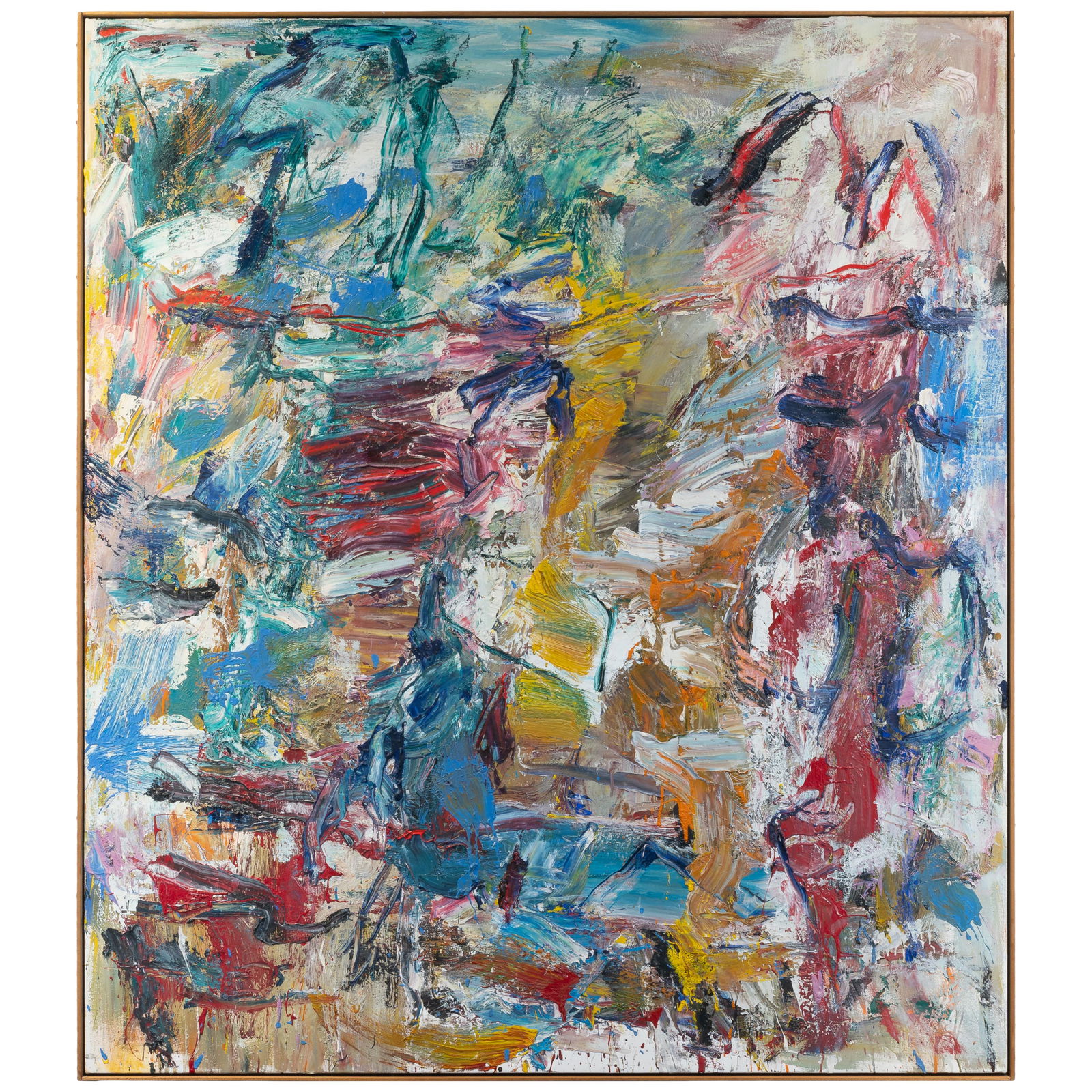 James Bohary (American, b. 1940).: James Bohary (American, b. 1940). Mountaineer, 1986. Oil on canvas, signed, titled, and dated on canvas verso, framed. 80 x 70in. (203 x 177cm). 81 x 71in. (205 x 180cm/frame). Provenance: Purchased