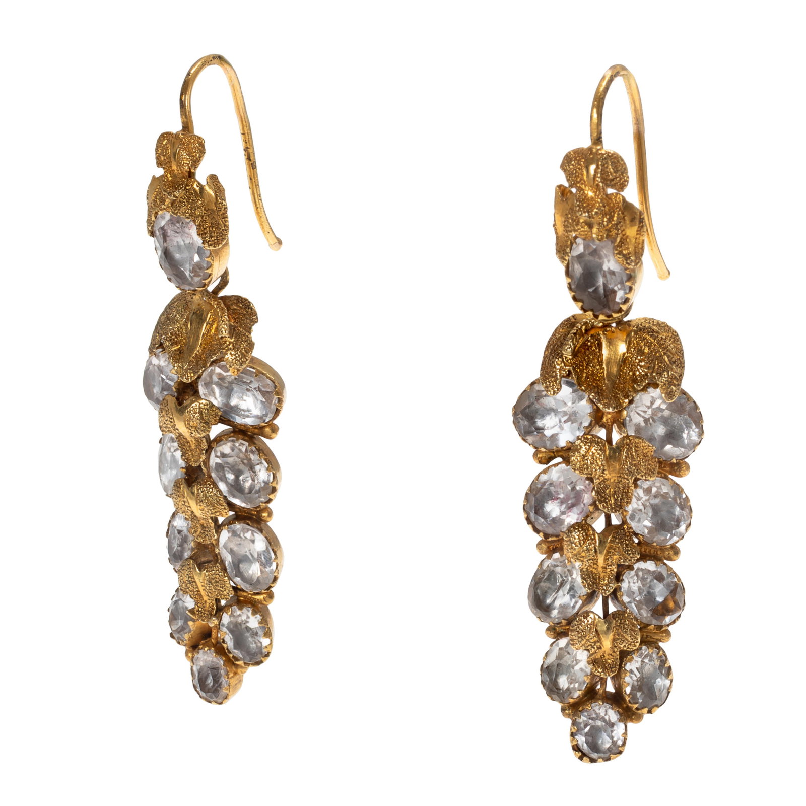 Pair of Georgian 18k Yellow Gold Earrings (1 of 4)