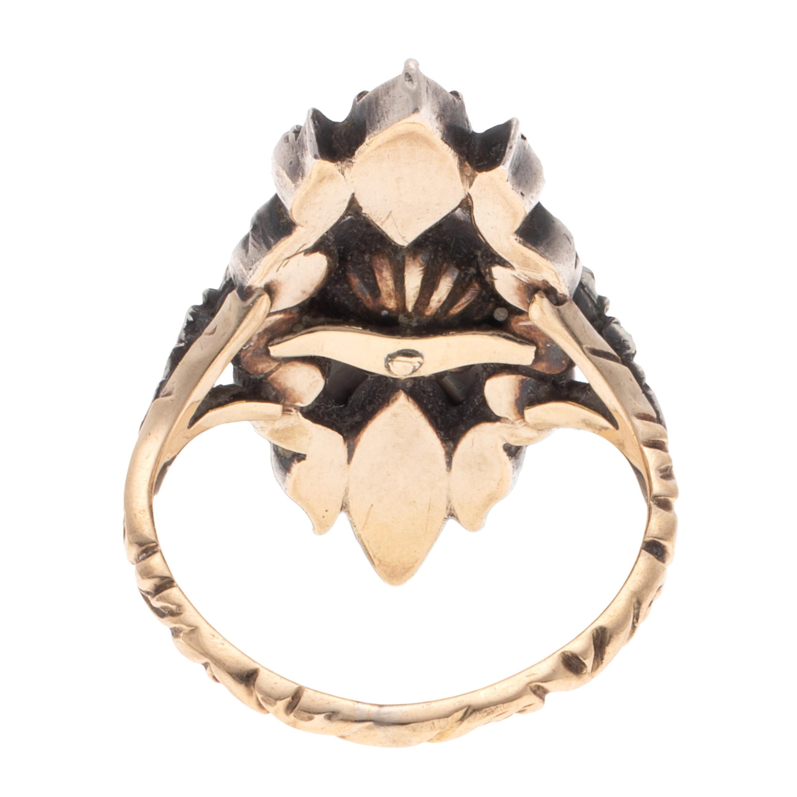 Diamond, 14k, Silver Ring - 5