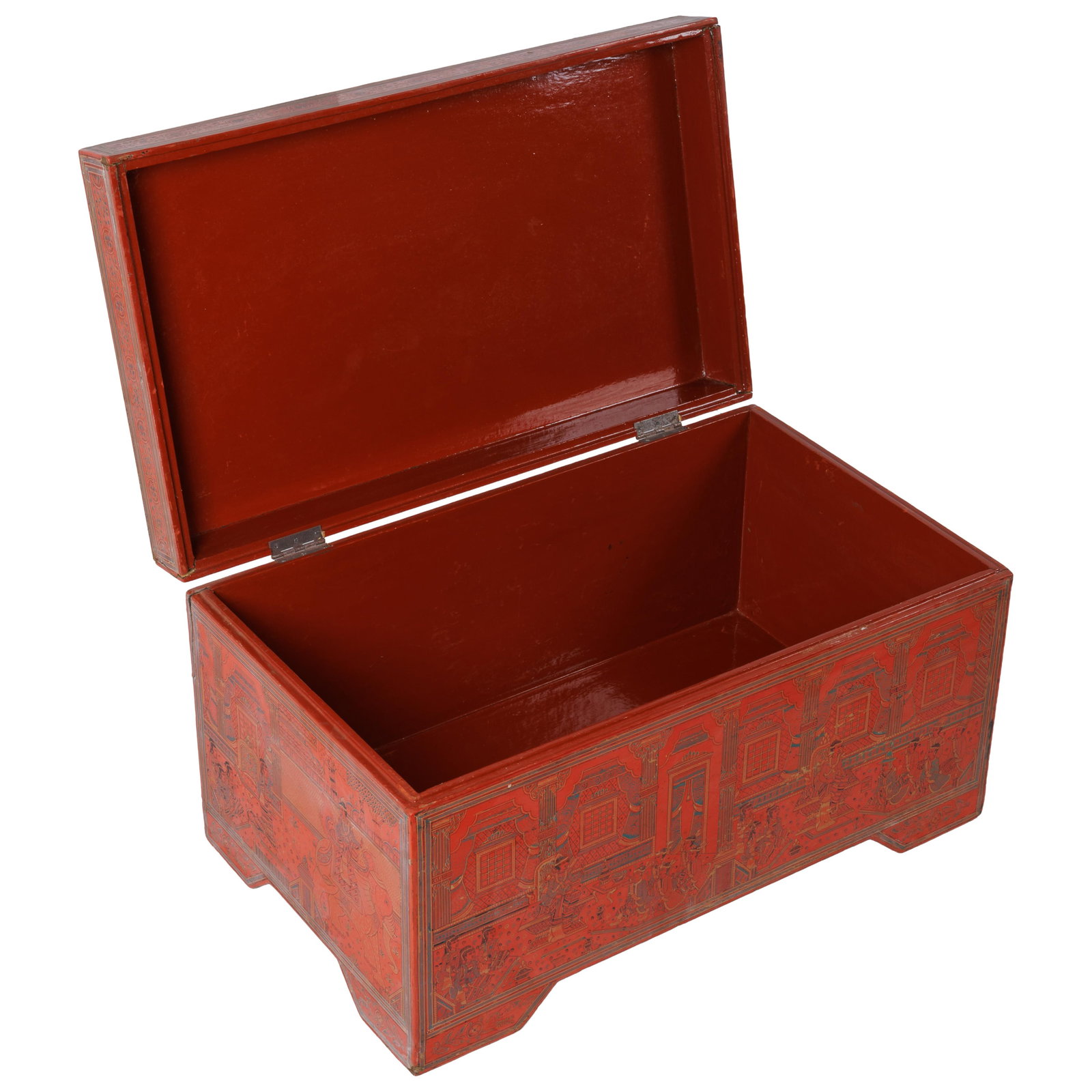 Chinese Red Lacquer Trunk - 2
