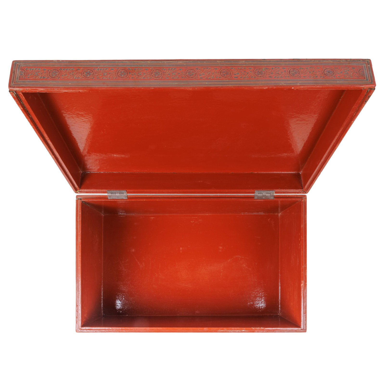 Chinese Red Lacquer Trunk - 8