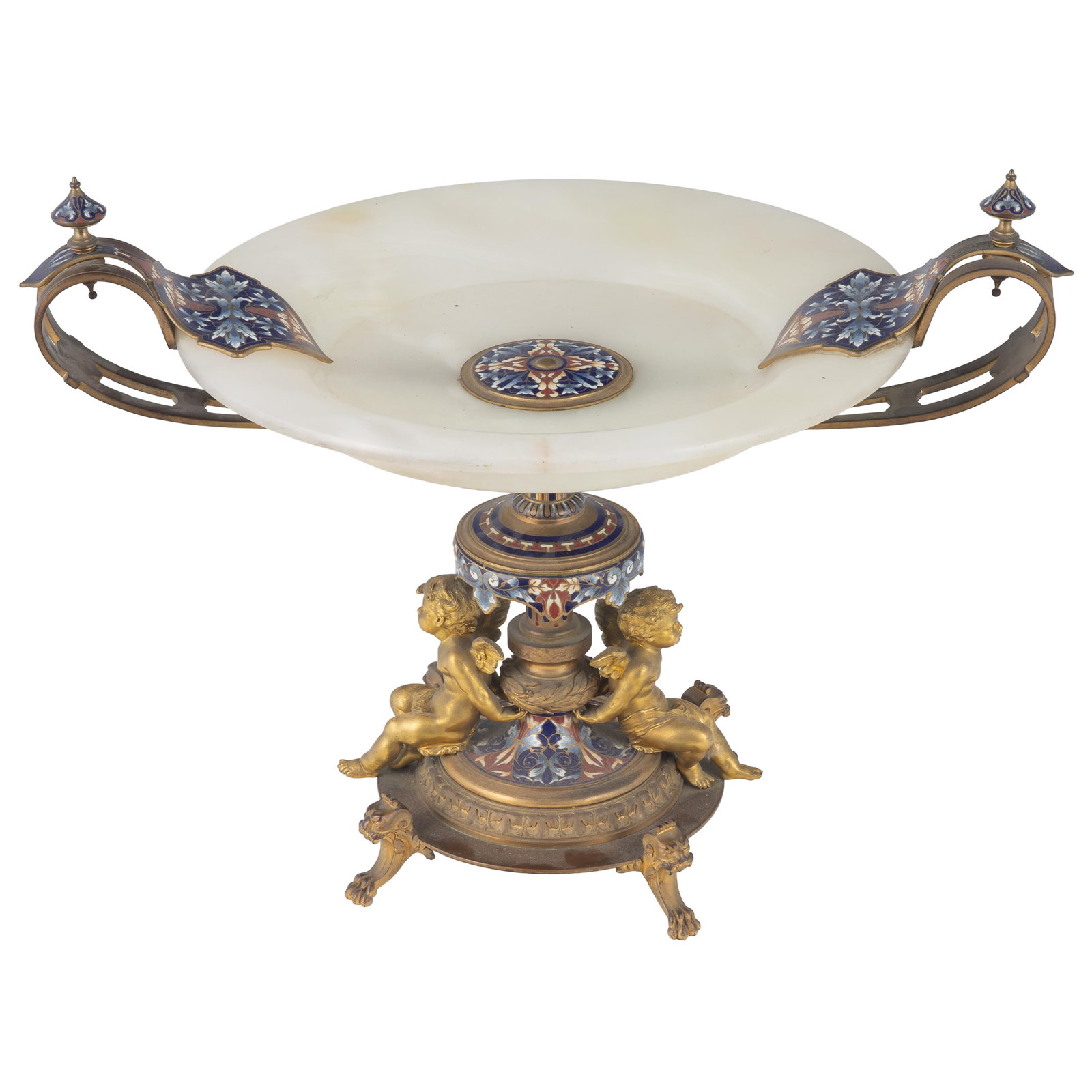 Gilt Bronze and Champleve Tazza (1 of 9)