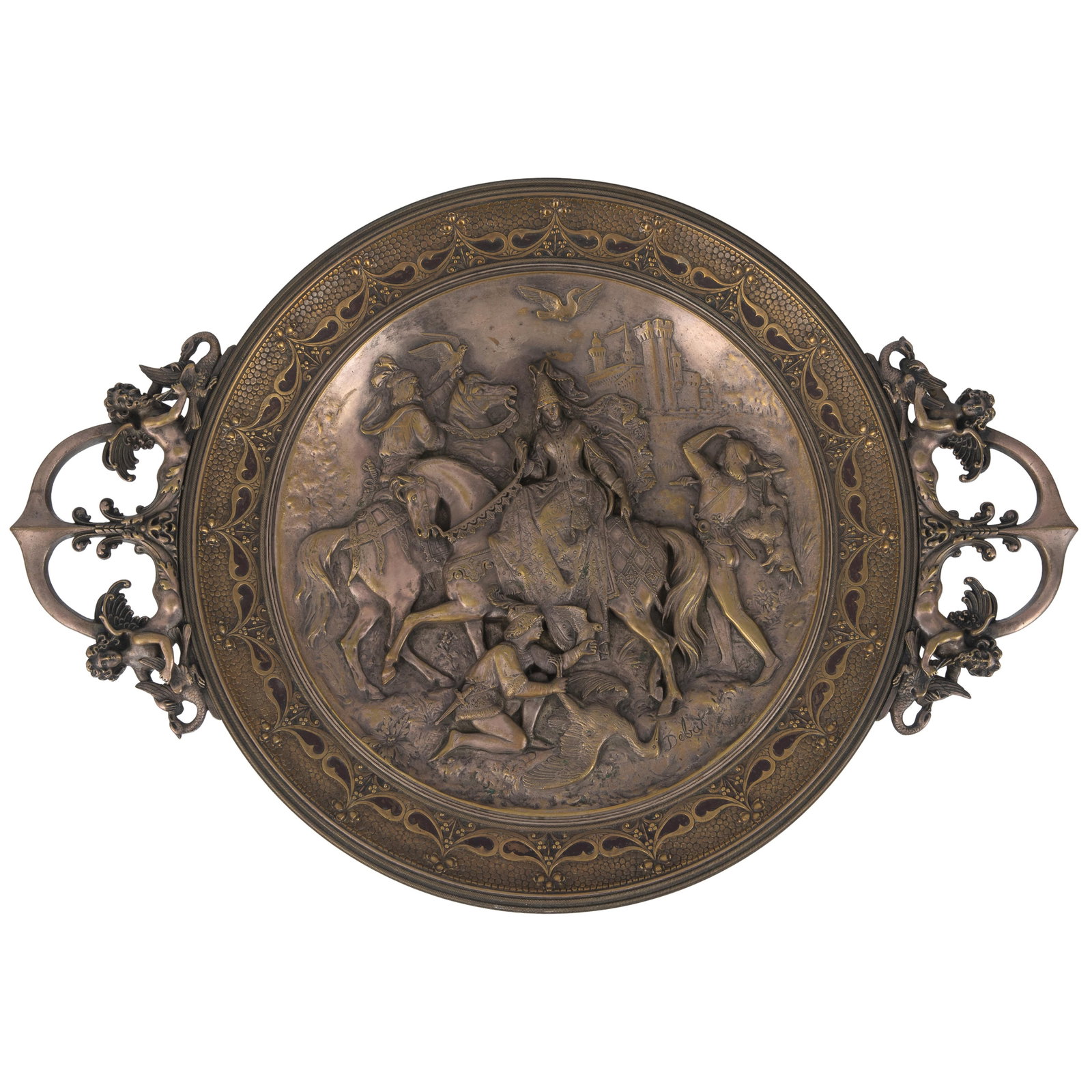 Baroque Style Bronze Centerpiece, Marcel Debut (French 1865-1933) (1 of 9)