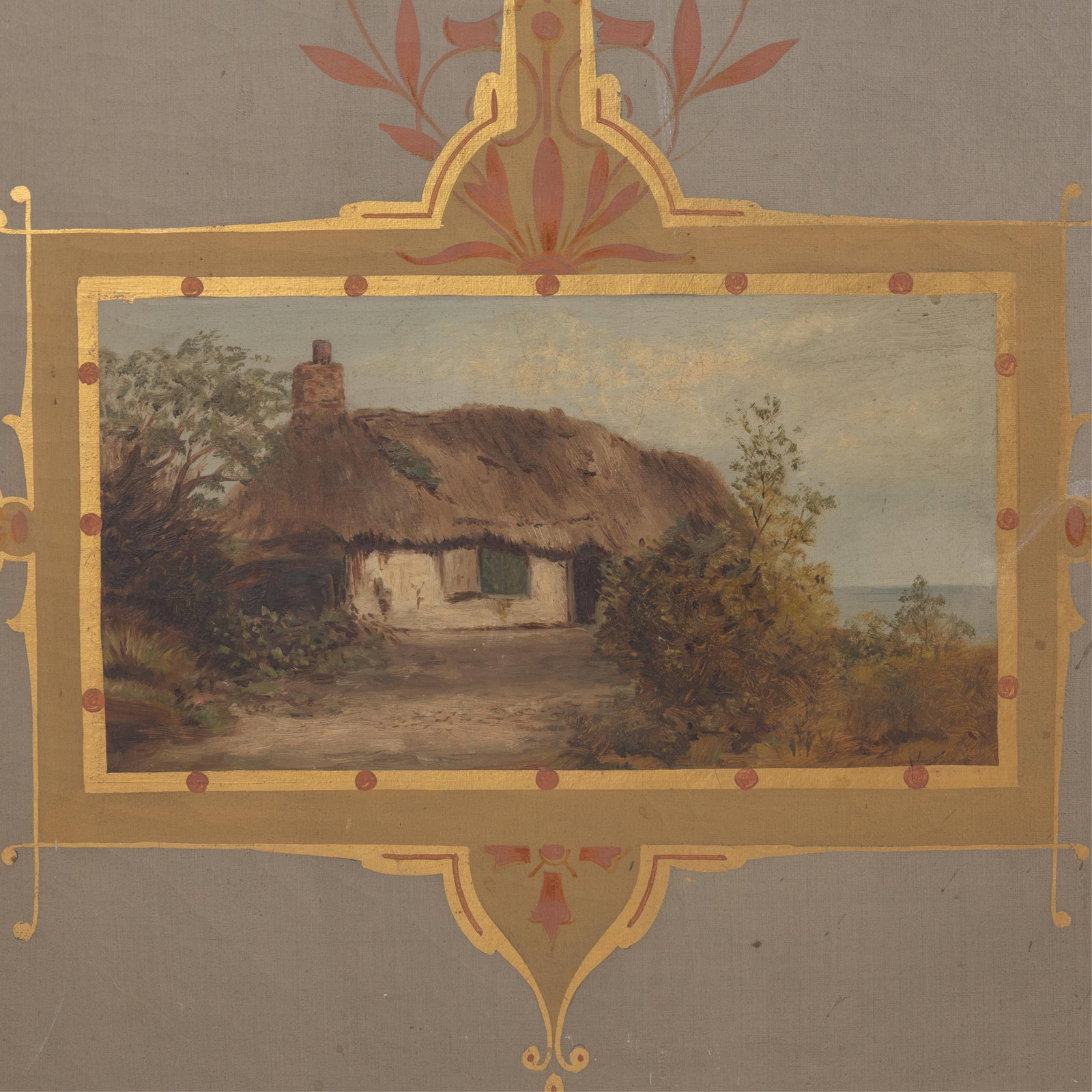 Painted Floor Screen - 10