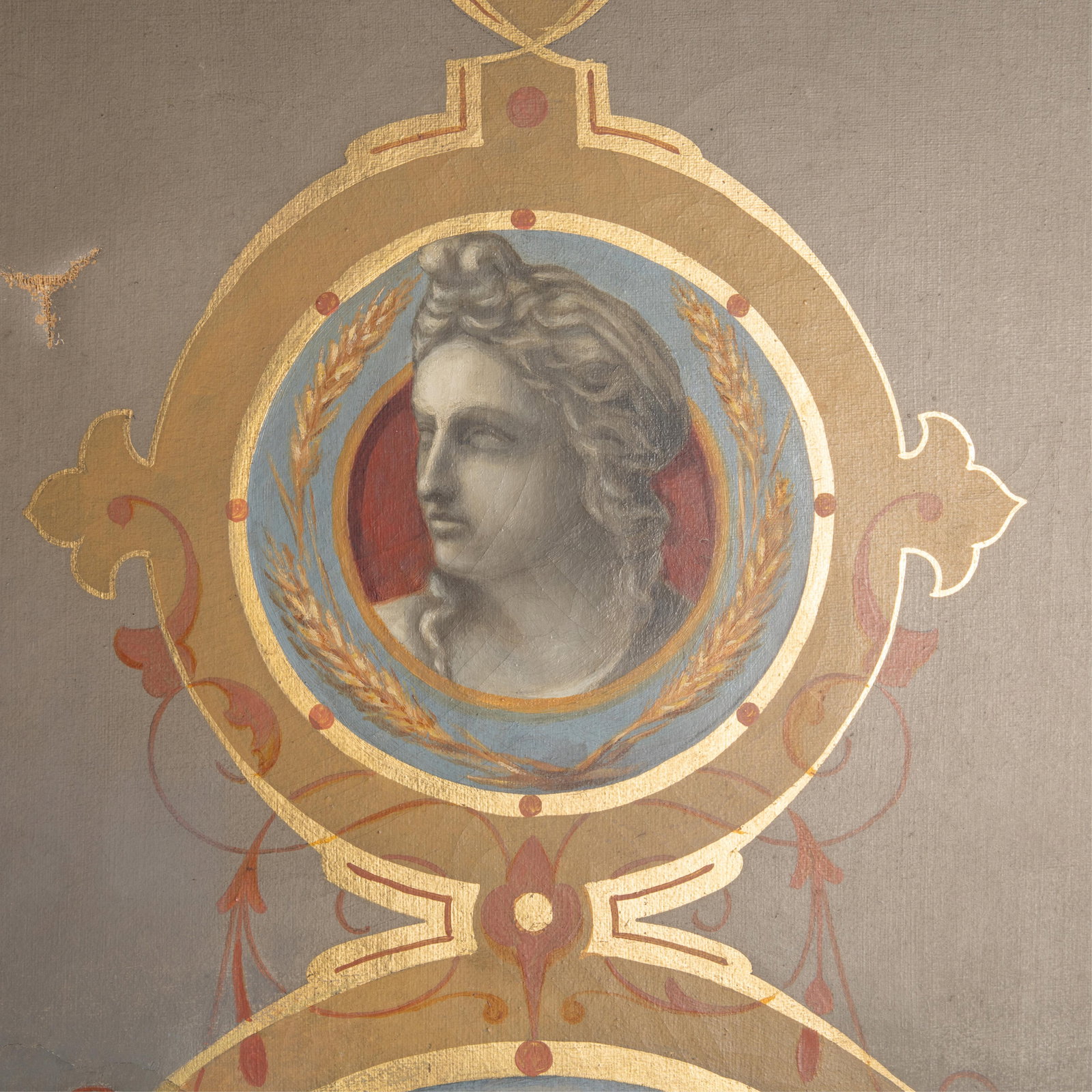 Painted Floor Screen - 3