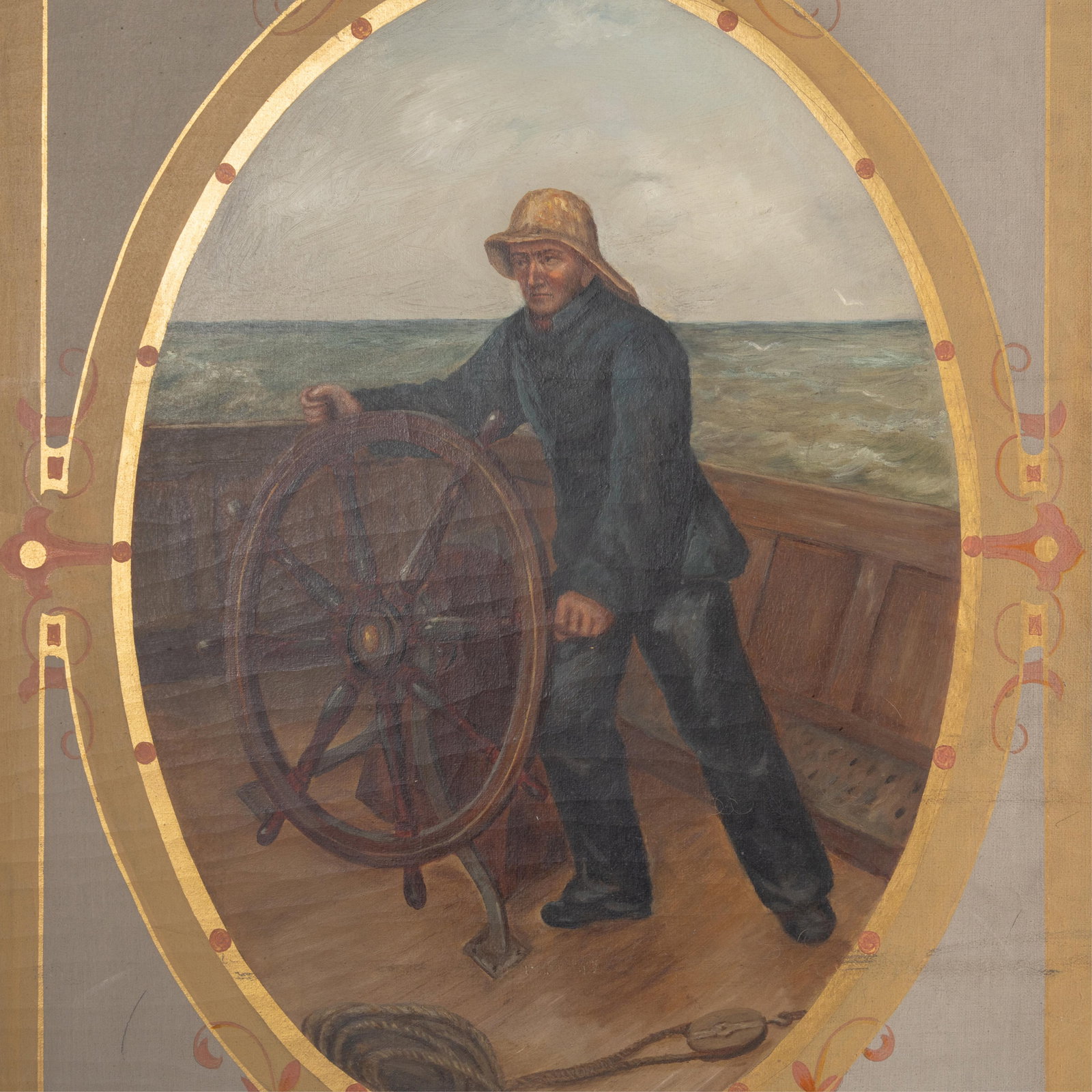 Painted Floor Screen - 5