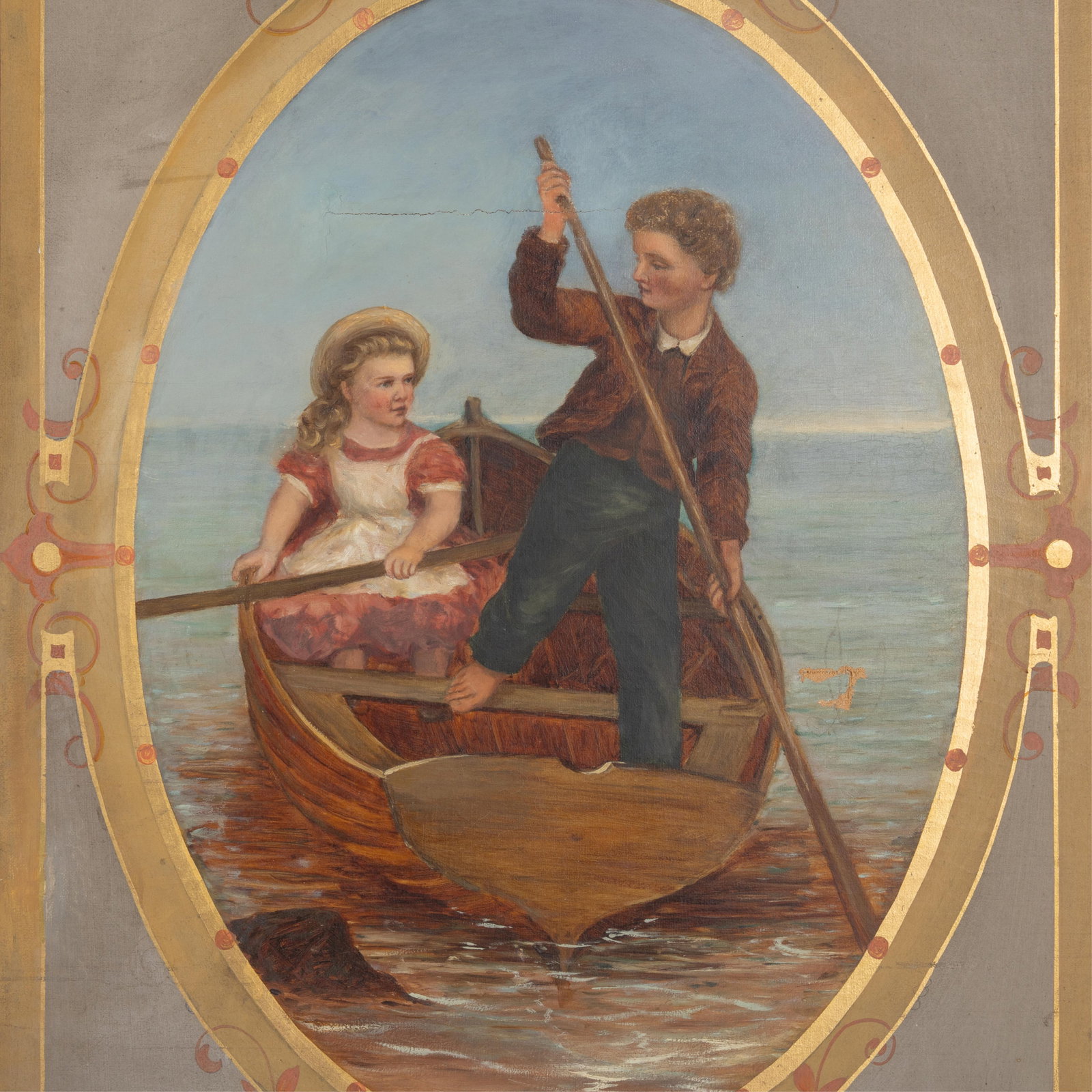 Painted Floor Screen - 6