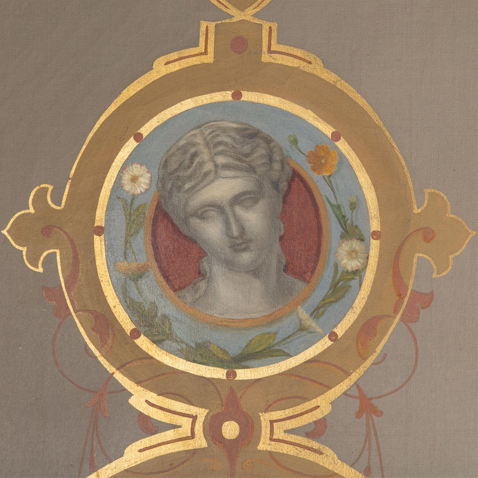 Painted Floor Screen - 7