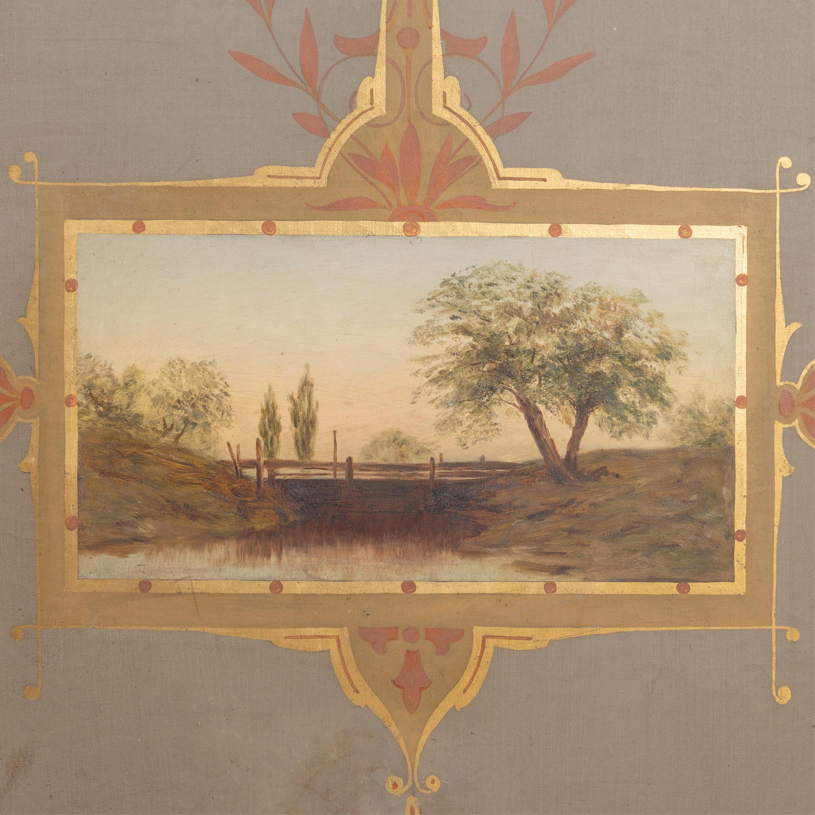 Painted Floor Screen - 9