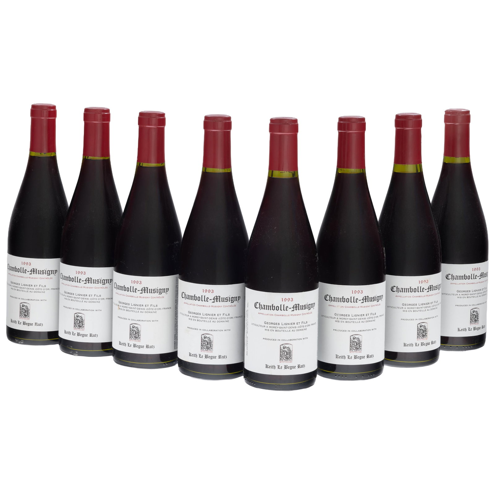 1993 Domaine Georges Lignier & Fils Chambolle-Musigny: 1993 Domaine Georges Lignier and Fils Chambolle-MusignyC'te de Nuits, France8 bottles (75cl) per lotCondition: No issues noted.All wine is sold 'as-is,' with no guarantees regarding provenance, or sto