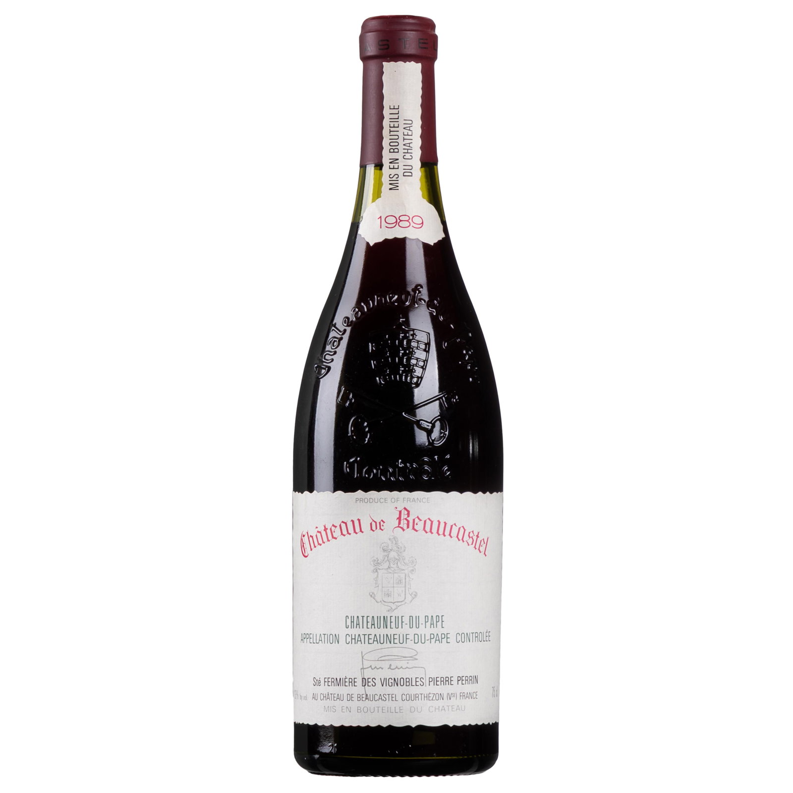 1989 Chateau de Beaucastel Chateauneuf - du - Pape (1 of 2)