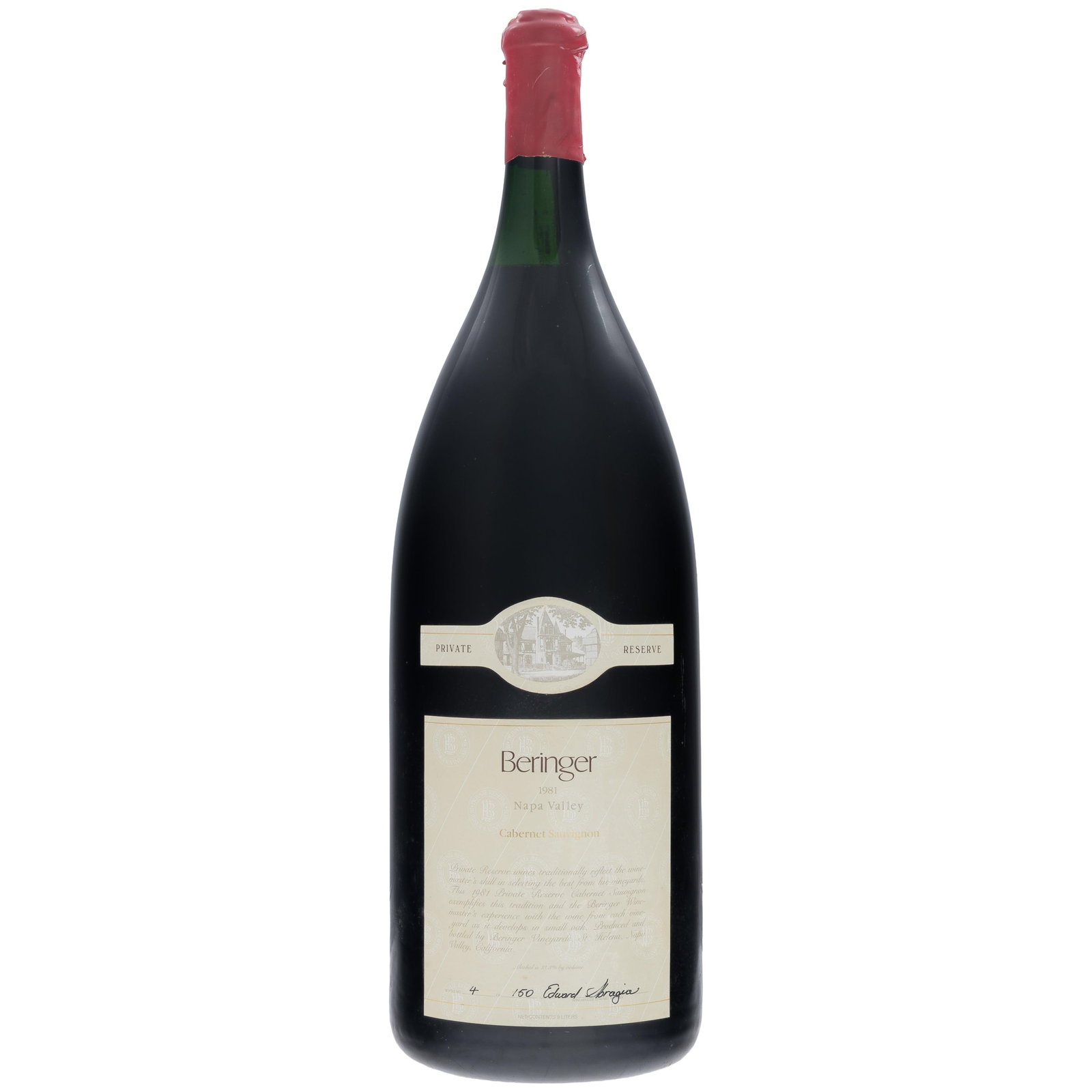 1981 Beringer Private Reserve Cabernet Sauvignon Salmanazar (1 of 2)