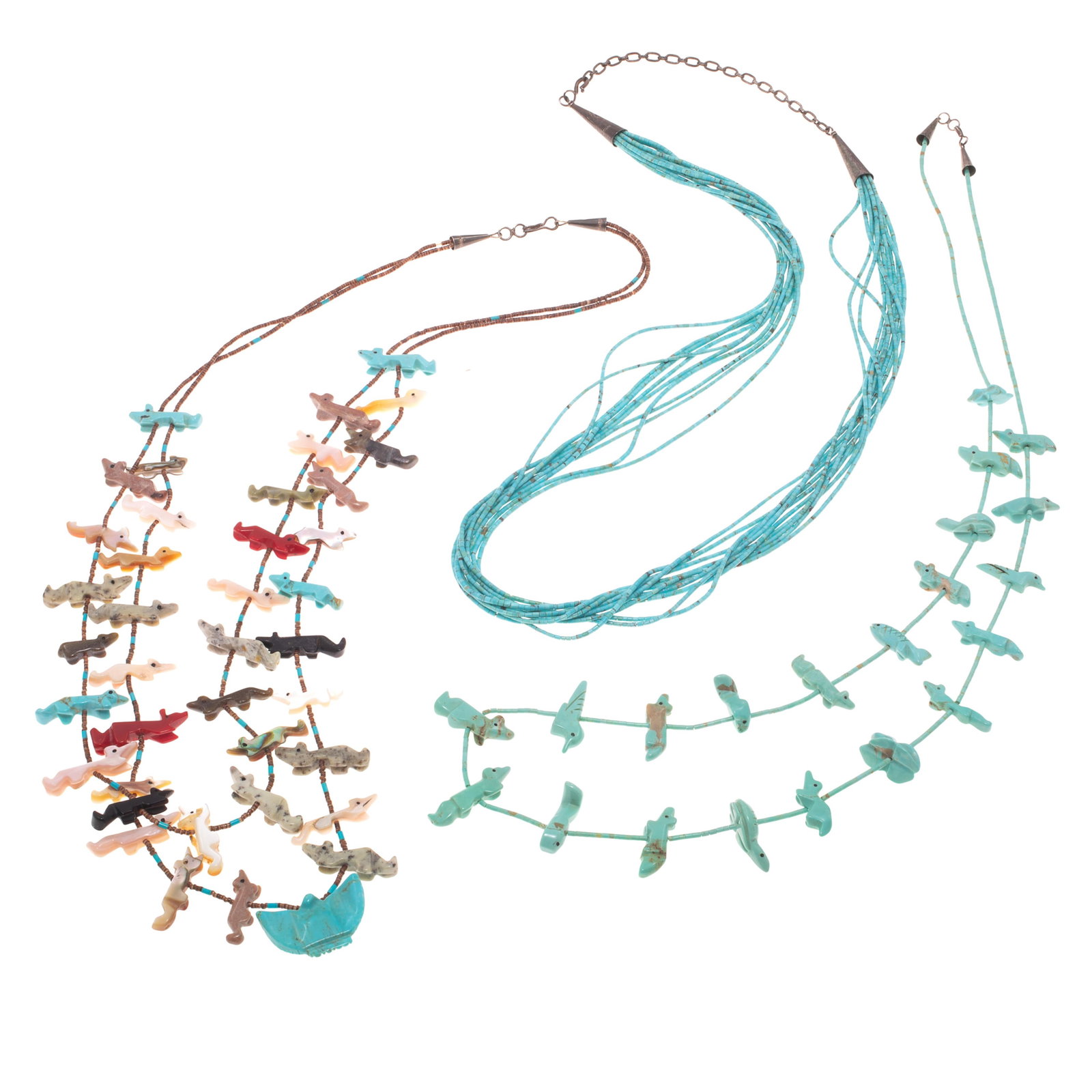 Collection of Three Zuni or Pueblo Necklaces (1 of 5)