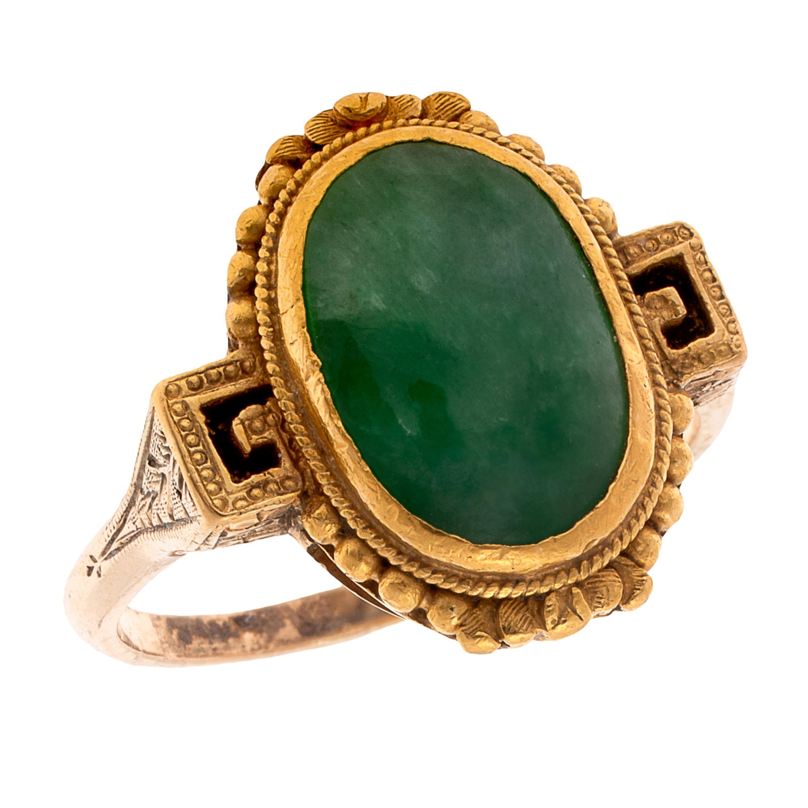 Jade, 20k Yellow Gold Ring (1 of 5)
