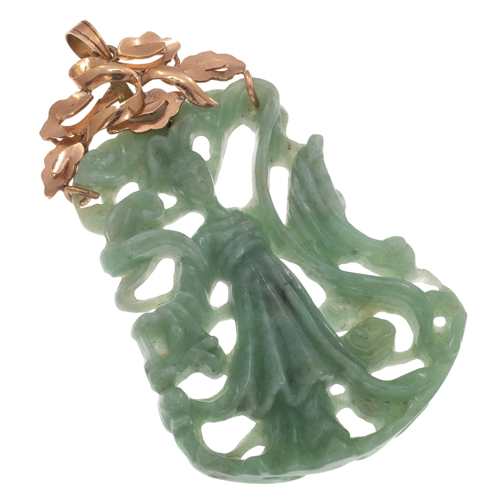 Jade, 14k Yellow Gold Pendant (1 of 3)