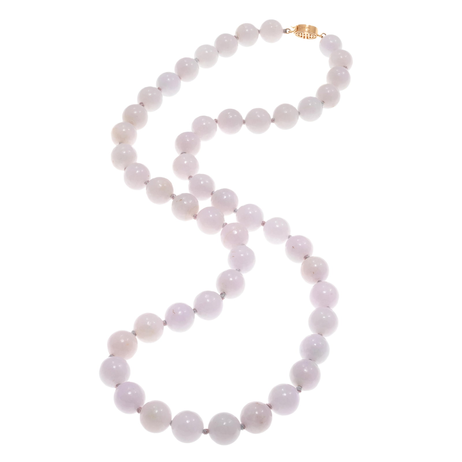 Lavender Jade, 14k Yellow Gold Necklace (1 of 4)