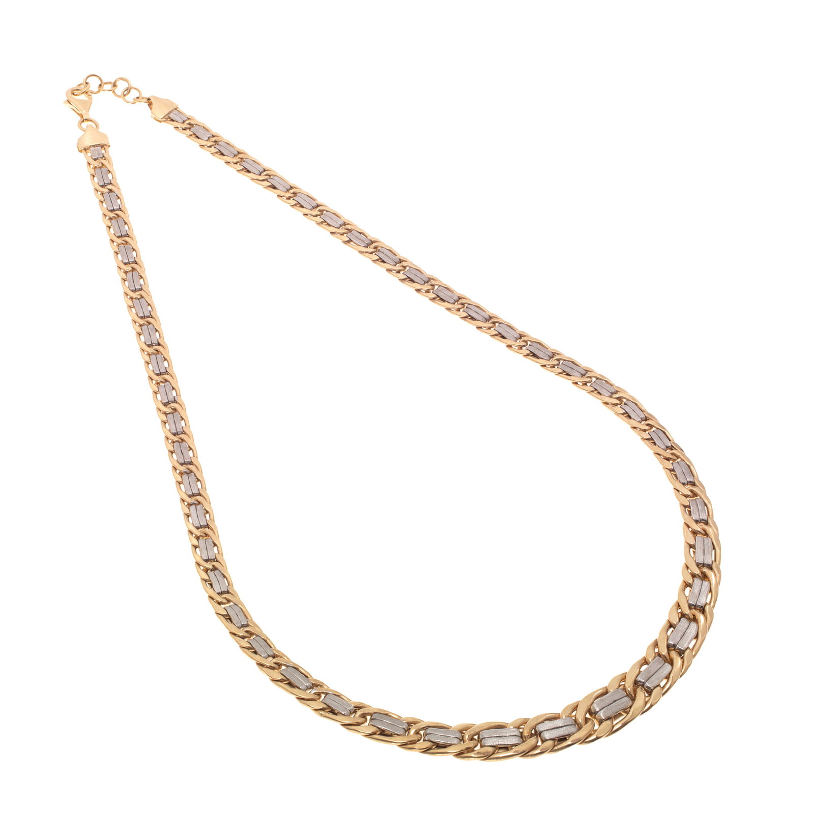 14k Yellow and White Gold Neck Chain (1 of 4)
