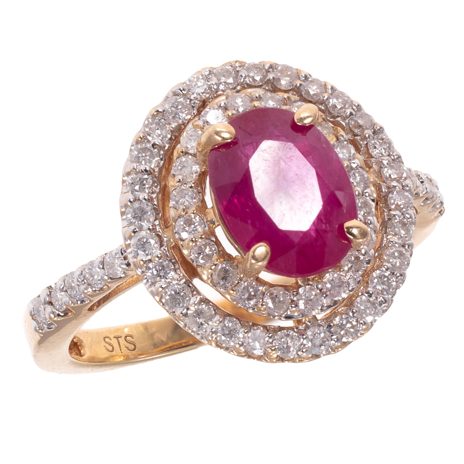 Ruby, Diamond, 14k Yellow Gold Ring (1 of 5)