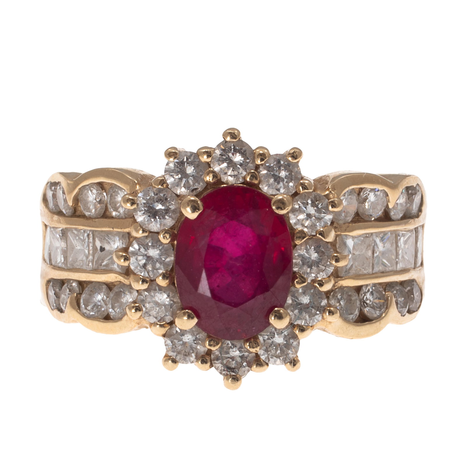 Ruby, Diamond, 14k Yellow Gold Ring, Effy - 2