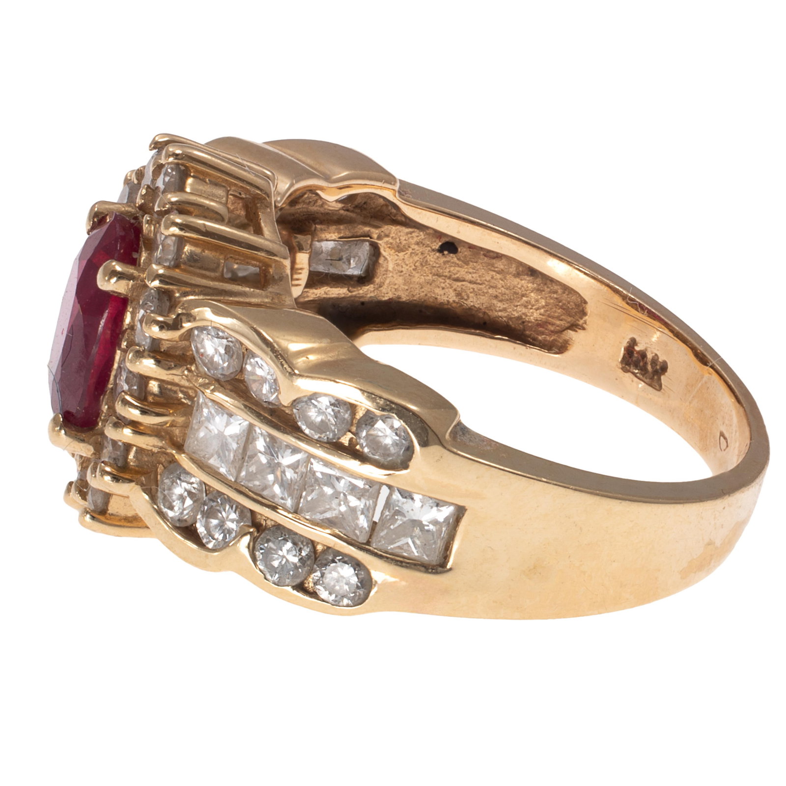 Ruby, Diamond, 14k Yellow Gold Ring, Effy - 3