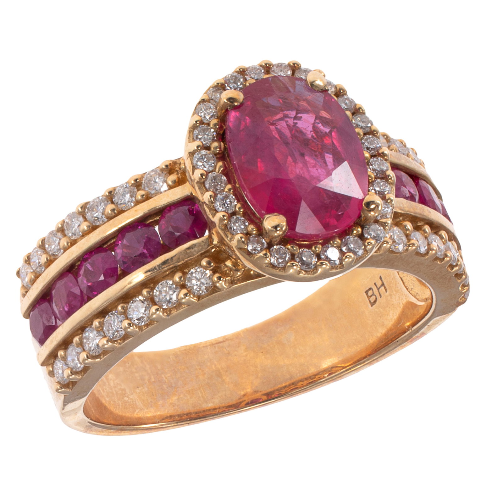 Ruby, Diamond, 14k Yellow Gold Ring (1 of 5)
