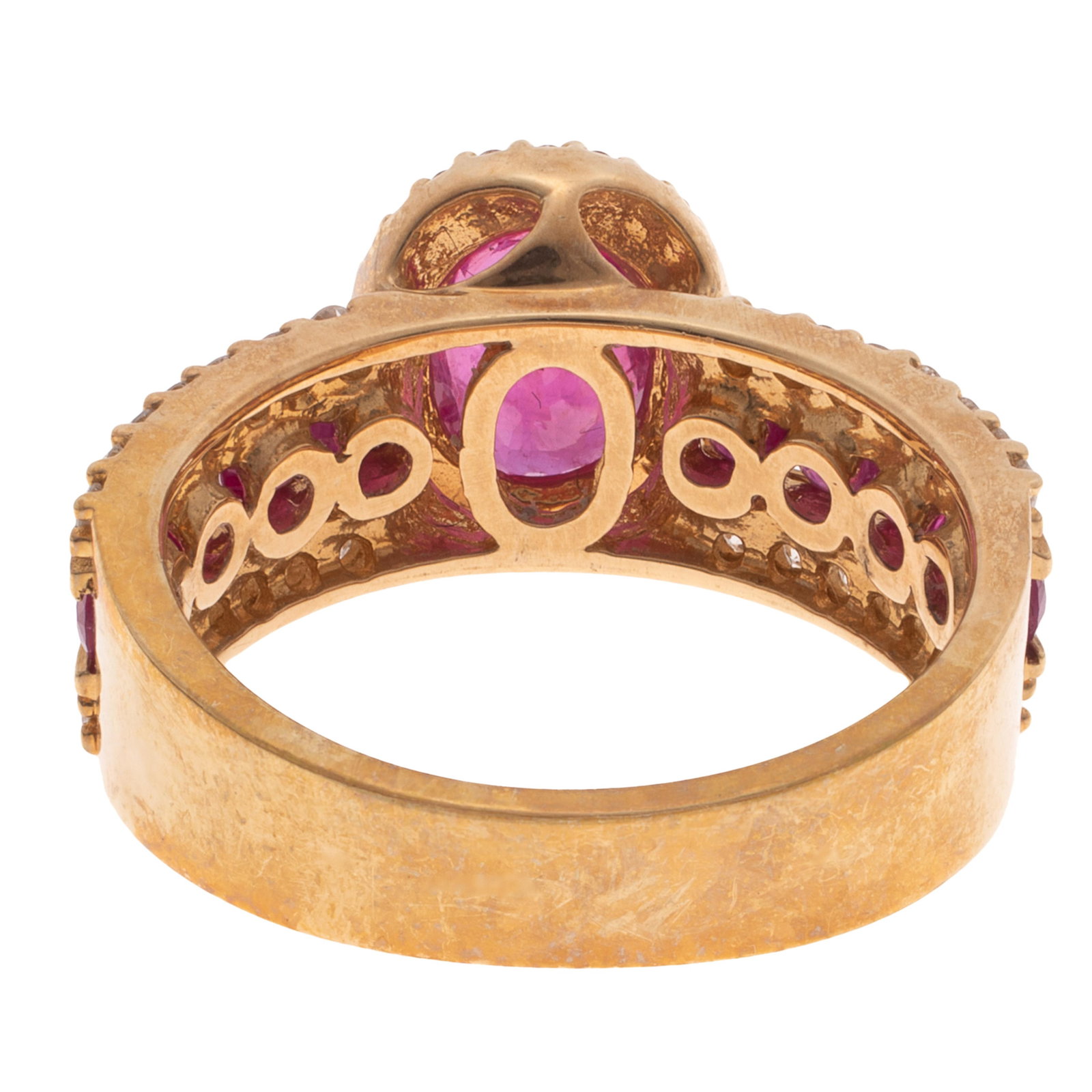 Ruby, Diamond, 14k Yellow Gold Ring - 5