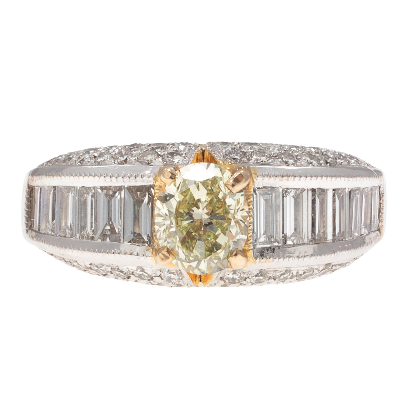 Colored Diamond, Diamond, 18k Ring - 4