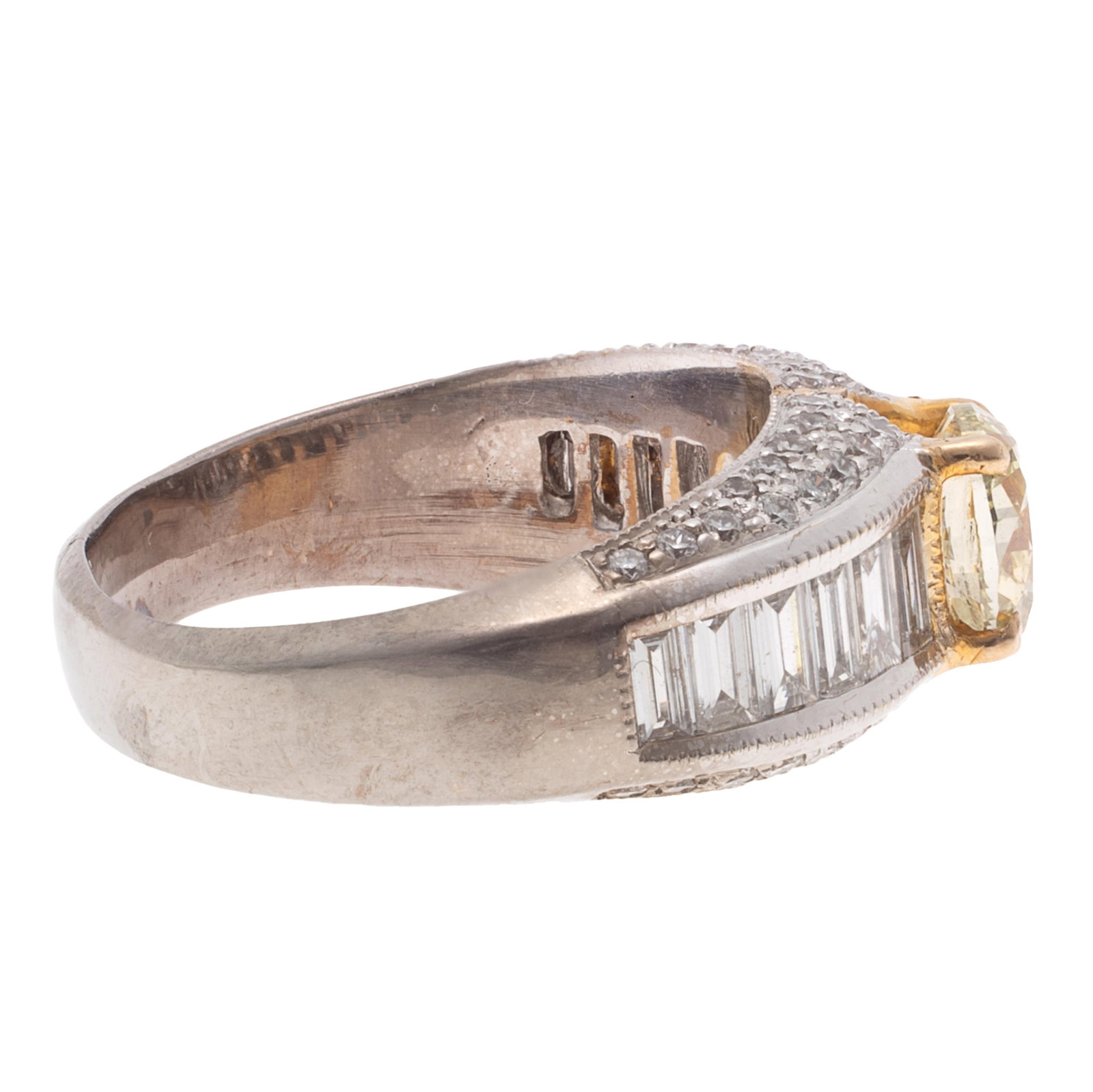 Colored Diamond, Diamond, 18k Ring - 5