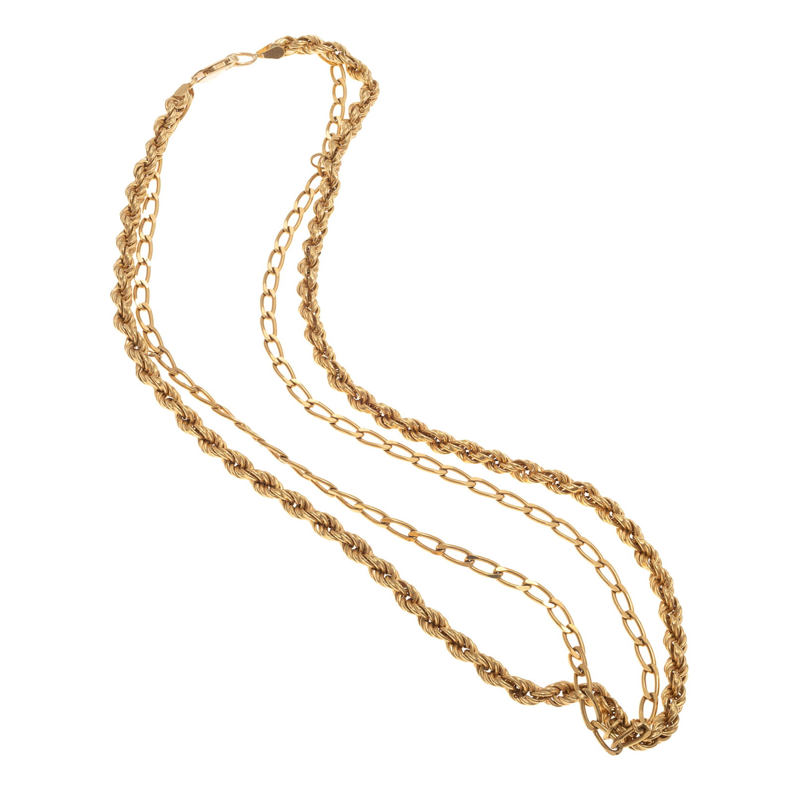 18k, 14k Yellow Gold Neck Chain (1 of 5)
