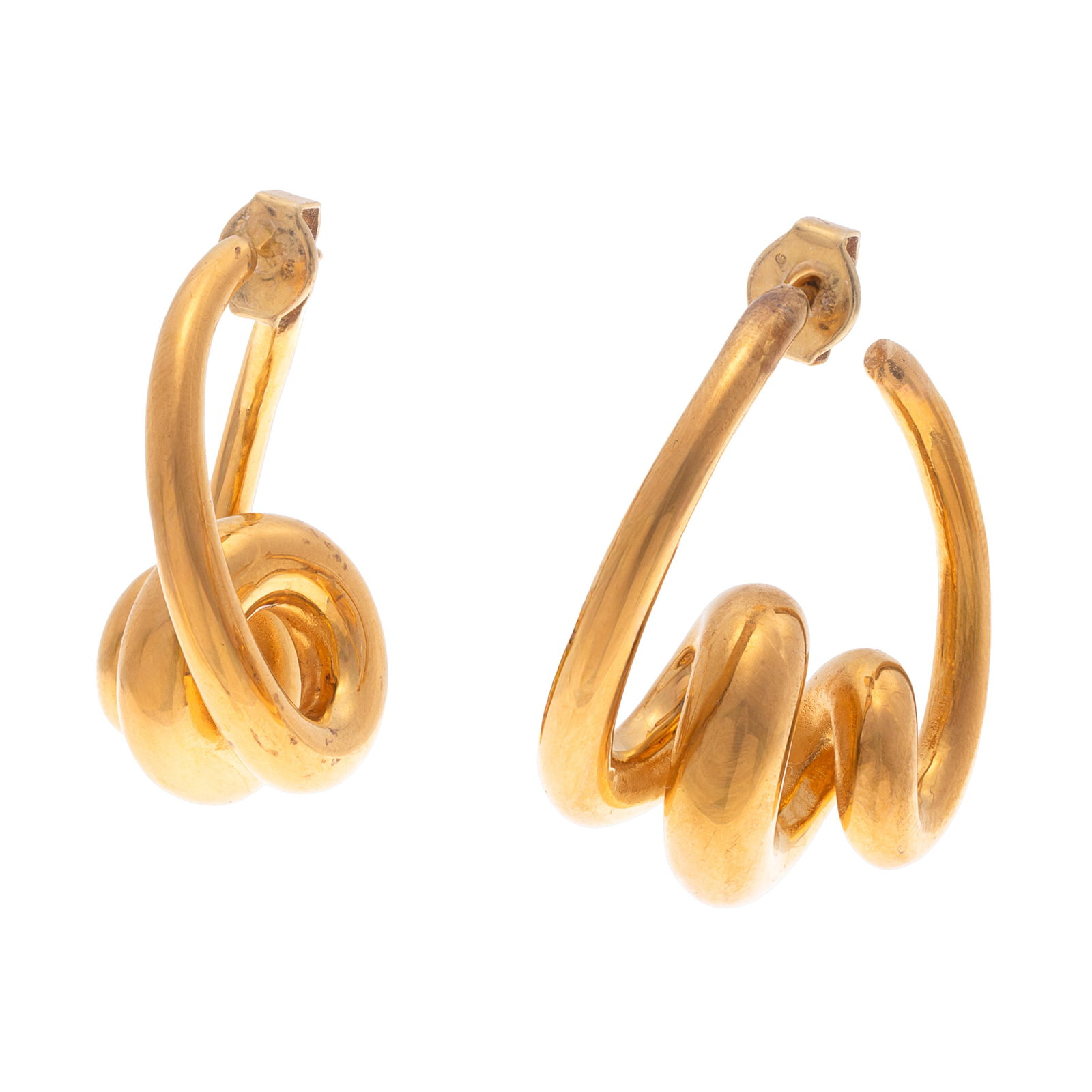 Pair of 14k Yellow Gold Earrings (1 of 4)