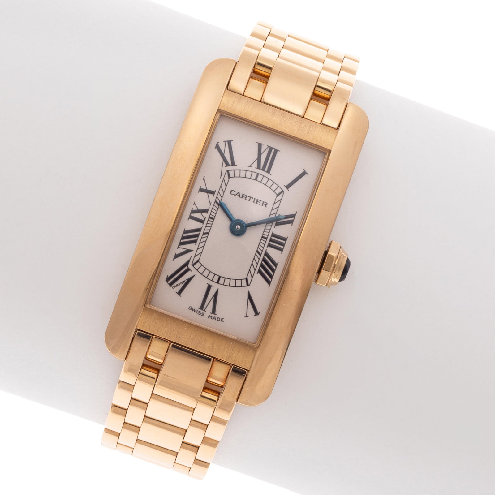 Cartier 18k Yellow Gold Tank Americaine, Ref 2482 (1 of 4)