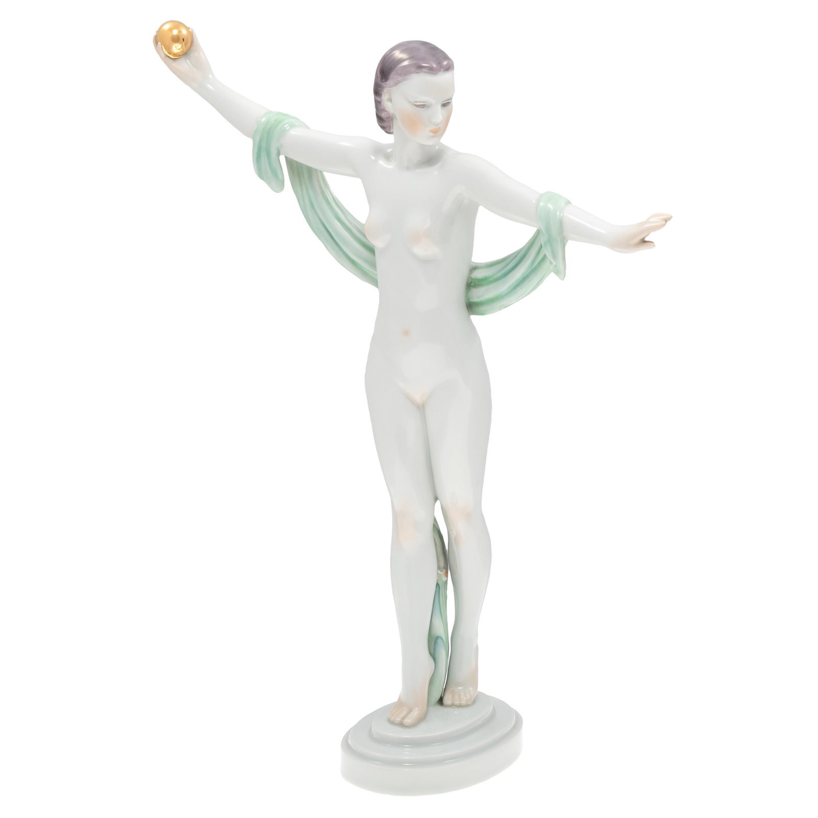 Art Deco Porcelain Figure, Herend (1 of 7)