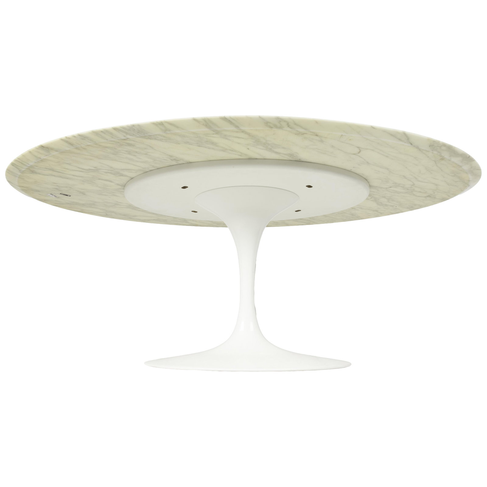Oval Saarinen Marble Top Dining Table - 7