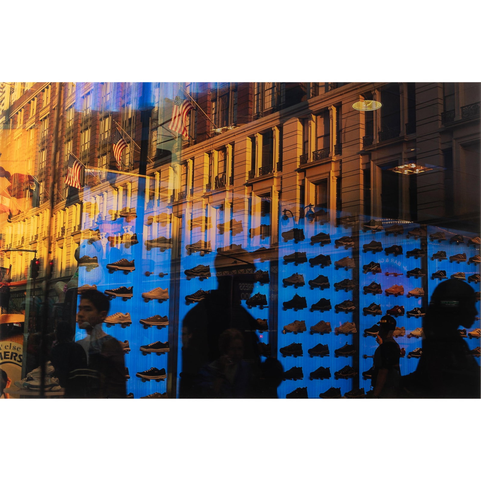 Contemporary Photographer, 21st Century.: Contemporary Photographer, 21st Century. Storefront and Buildings. Archival pigment print, mounted on Diasec. 39 1/2 x 59 1/2in. 100.4 x 151cm).