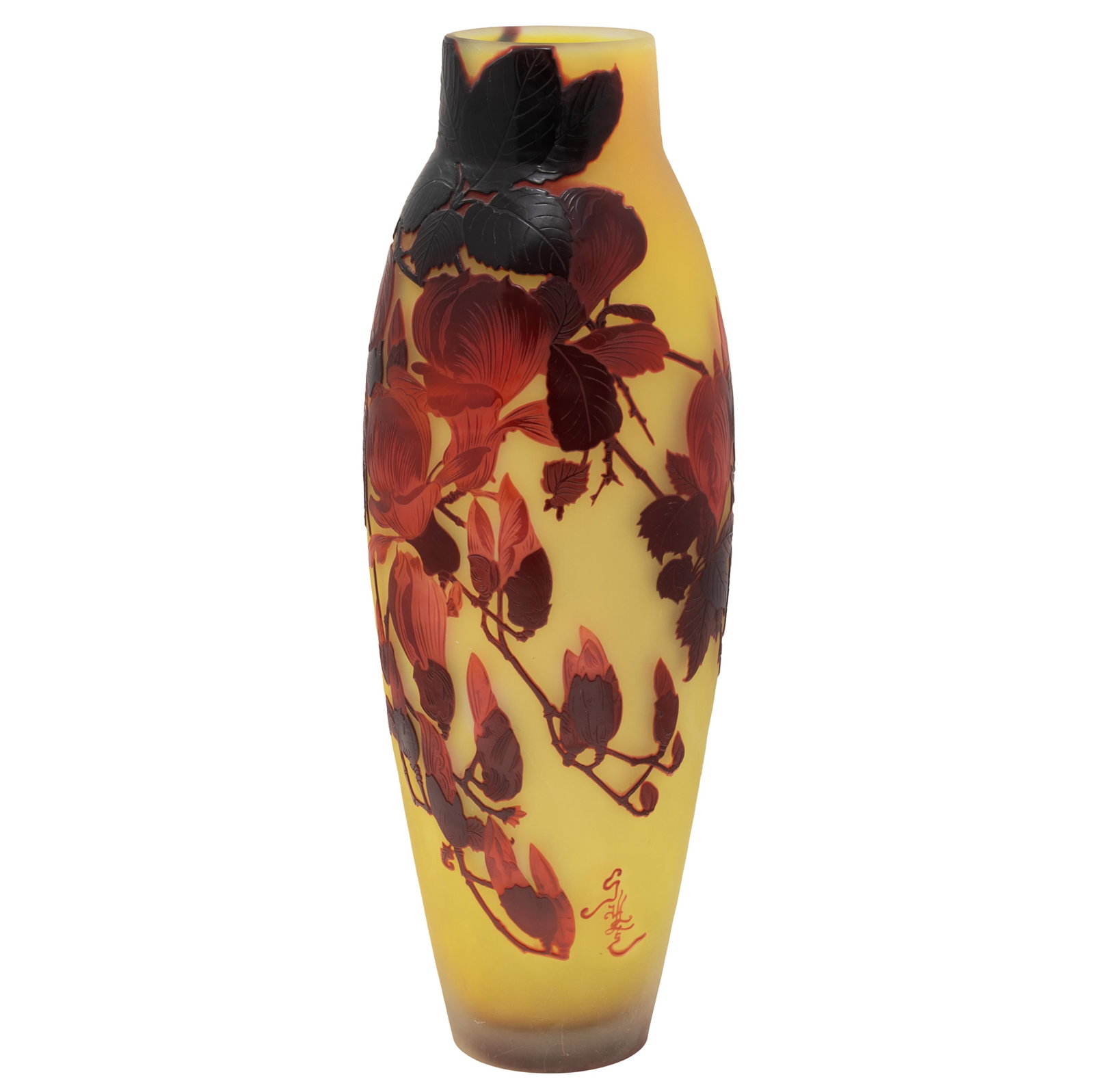 Galle Style Magnolias Vase (1 of 7)