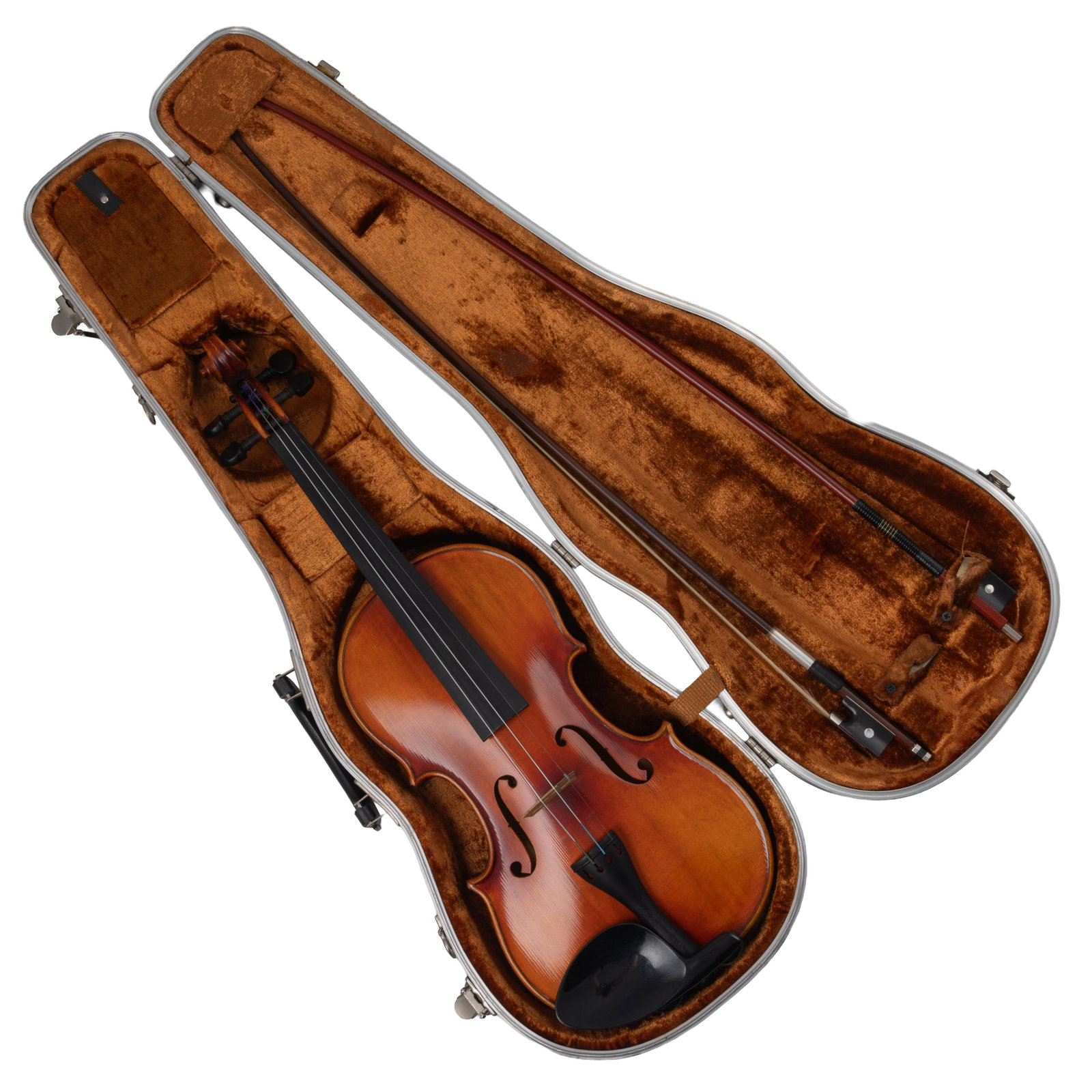 Heinrich Lorenz (West Germany) violin with case: Heinrich Lorenz (West Germany) violin with case 1964 Violin, With Case. Condition: Body top appears in very good condition, with only minor surface age. Body sides in good condition. Body back in very