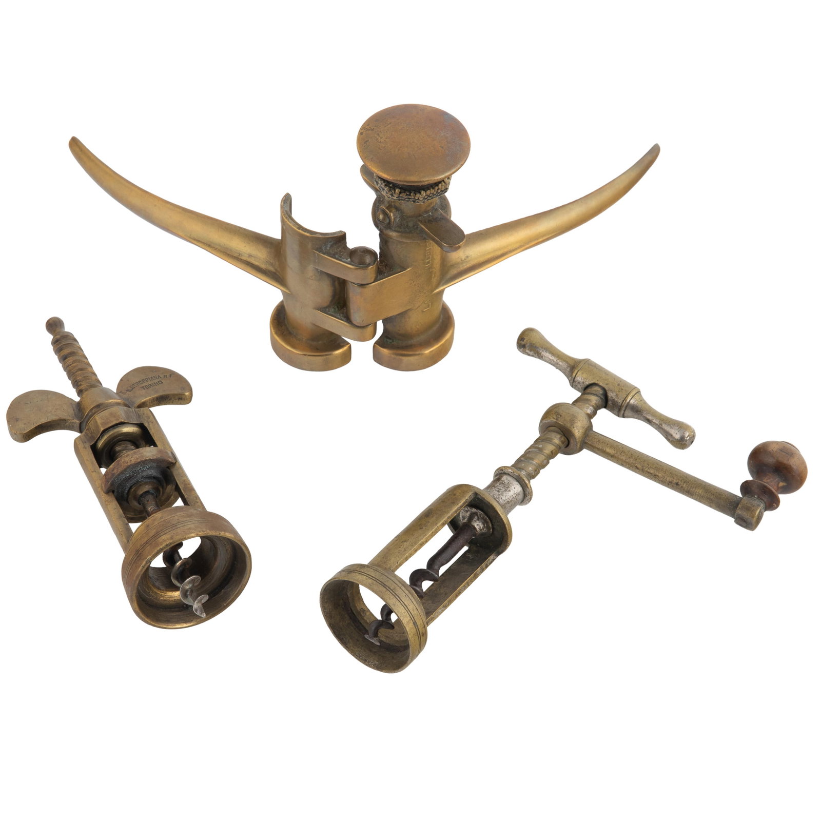 Three Vintage Brass Wine Implements (1 of 6)