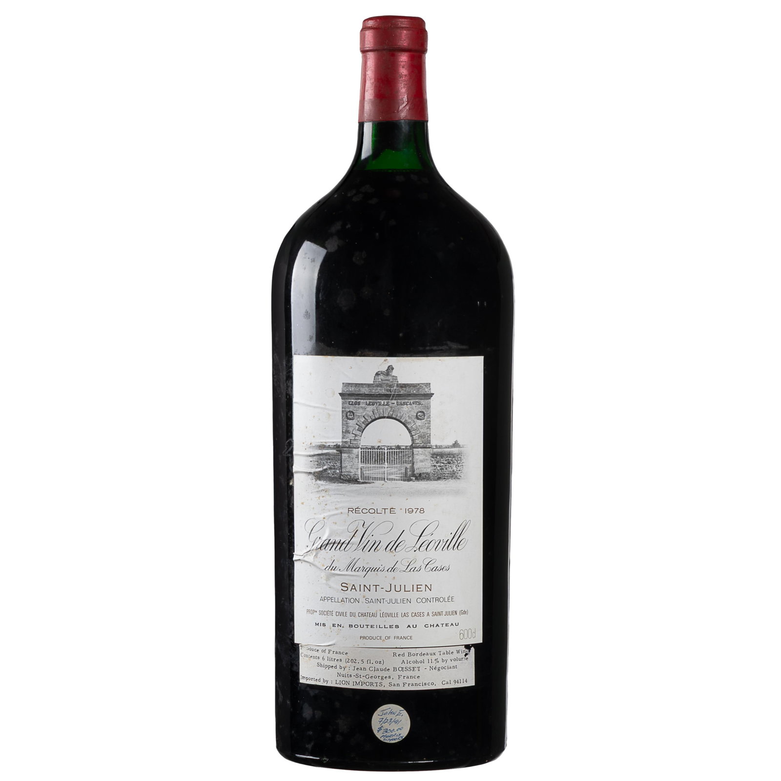 Chateau Leoville-Las Cases 'Grand Vin de Leoville' 1978 Imperial (1 of 3)