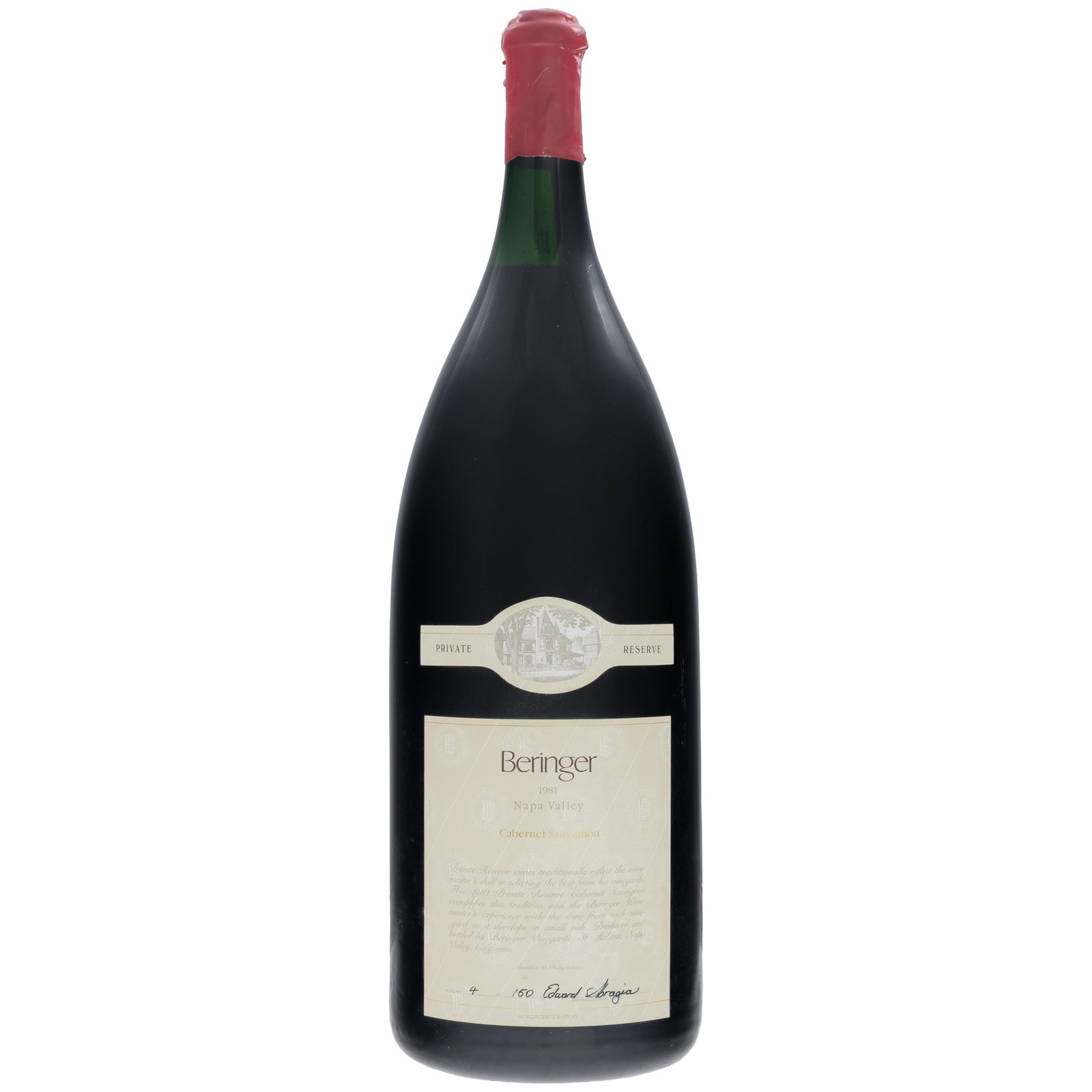 Beringer Private Reserve Cabernet Sauvignon 1981 Salmanazar (1 of 2)