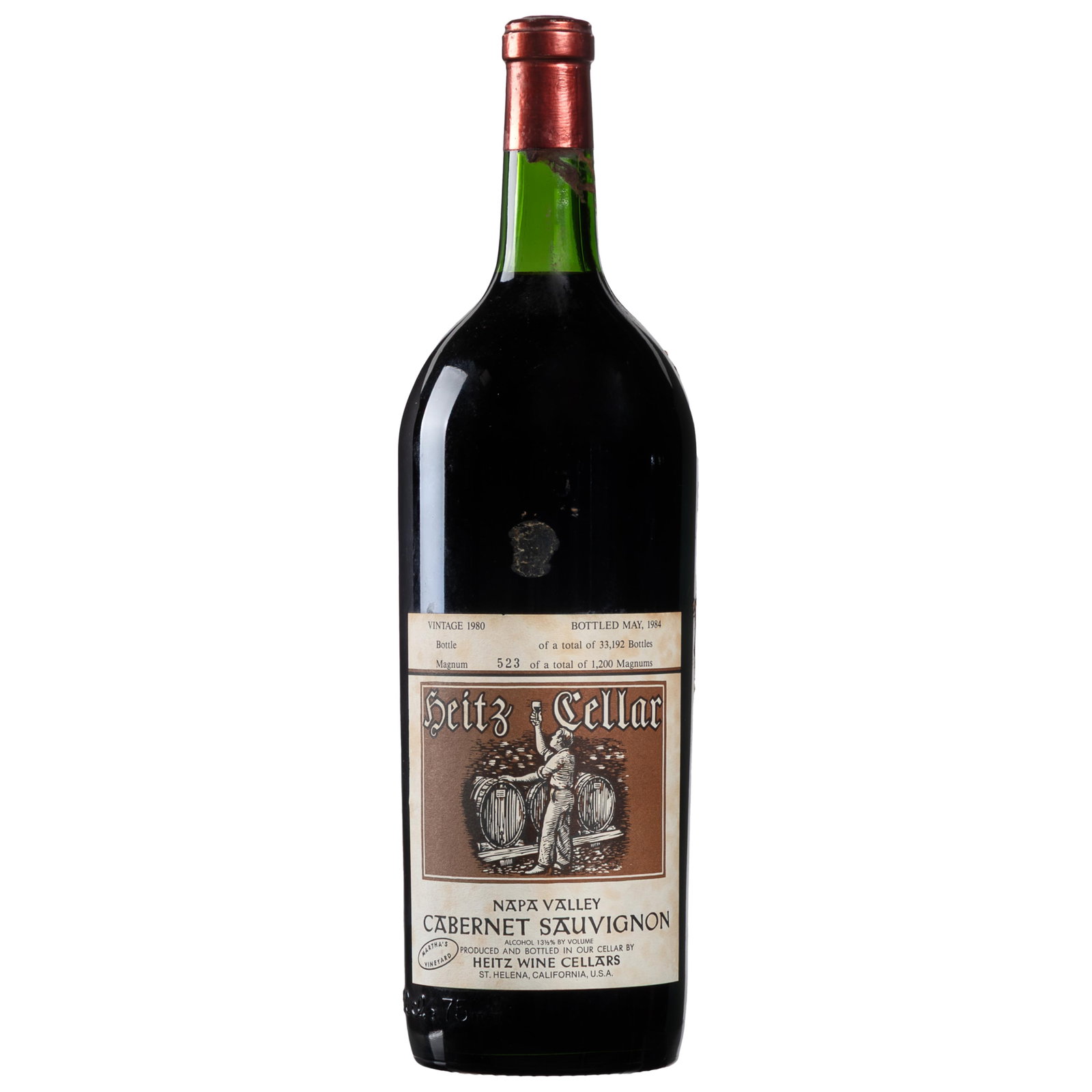 Heitz Cellar Martha's Vineyard Cabernet Sauvignon 1980 Magnum (1 of 2)