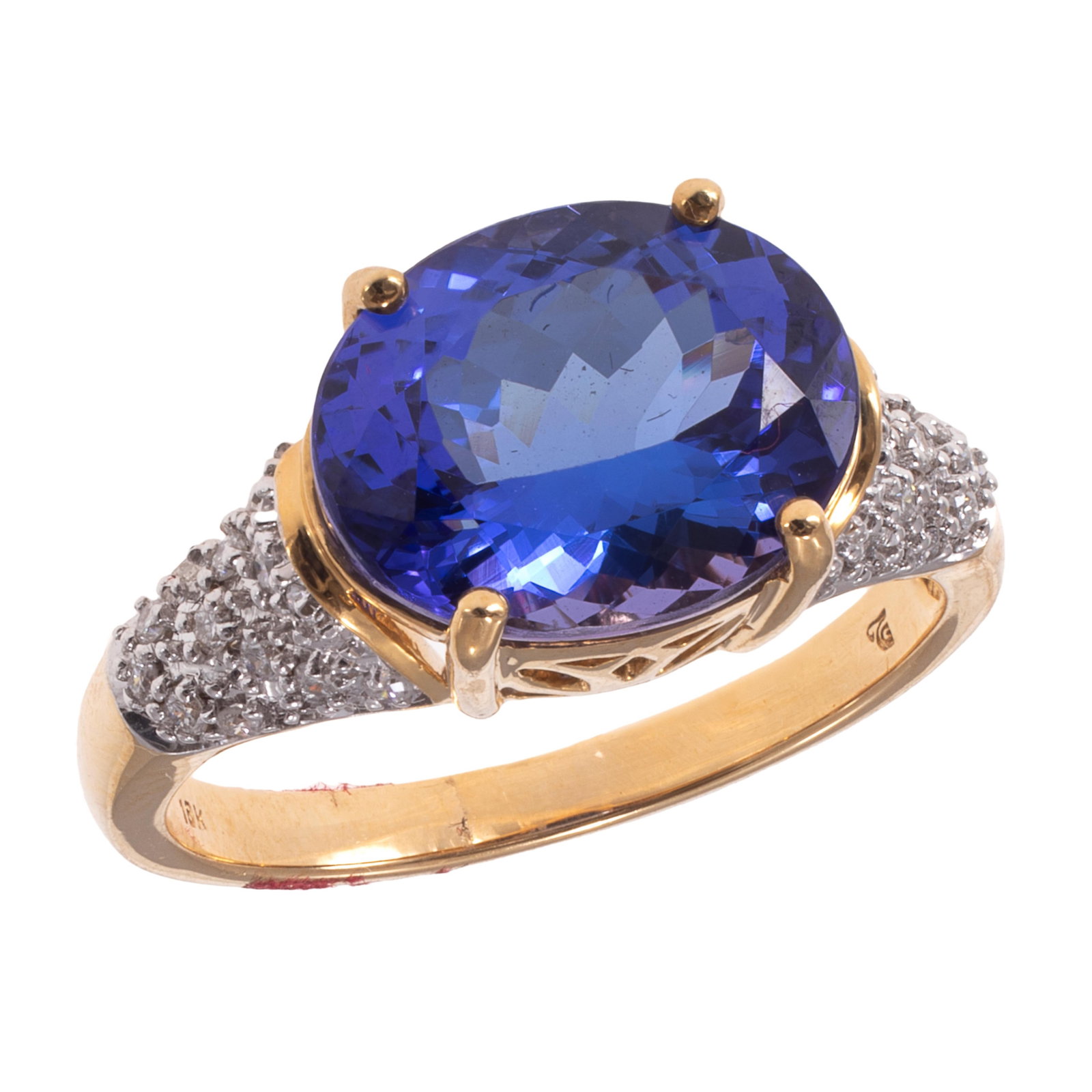 Tanzanite, Diamond, 18k Ring (1 of 5)