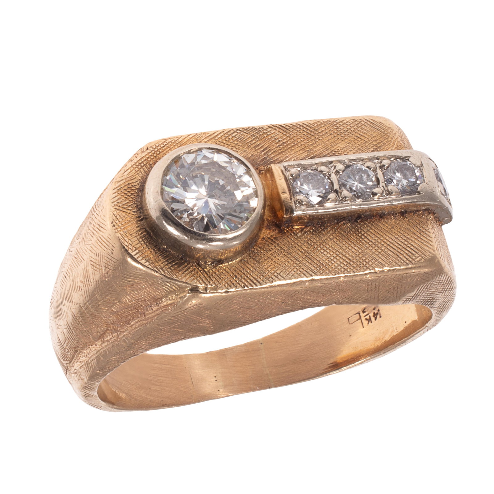 Diamond, 14k Yellow Gold Ring (1 of 5)