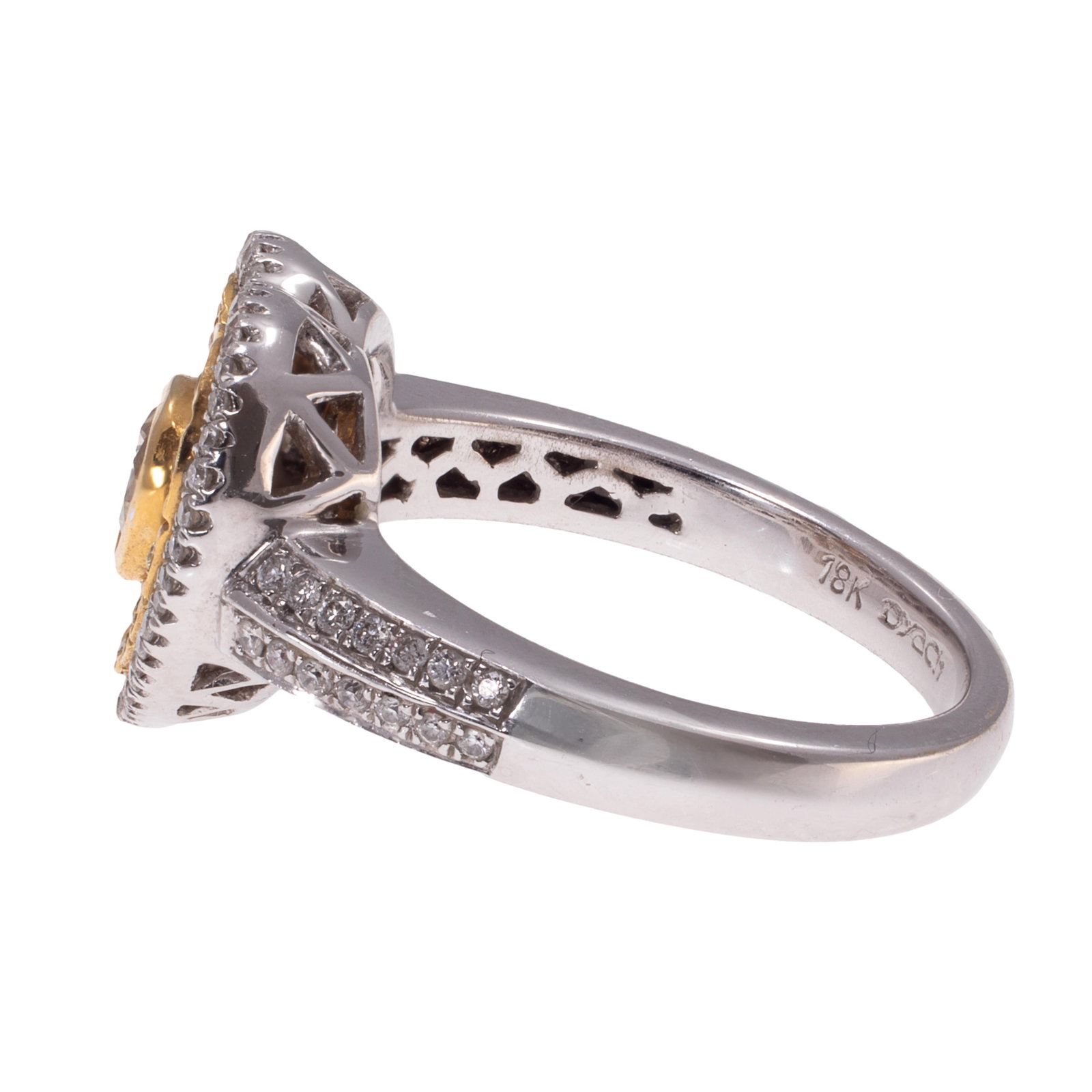 Diamond, Colored Diamond, 18k Ring - 3