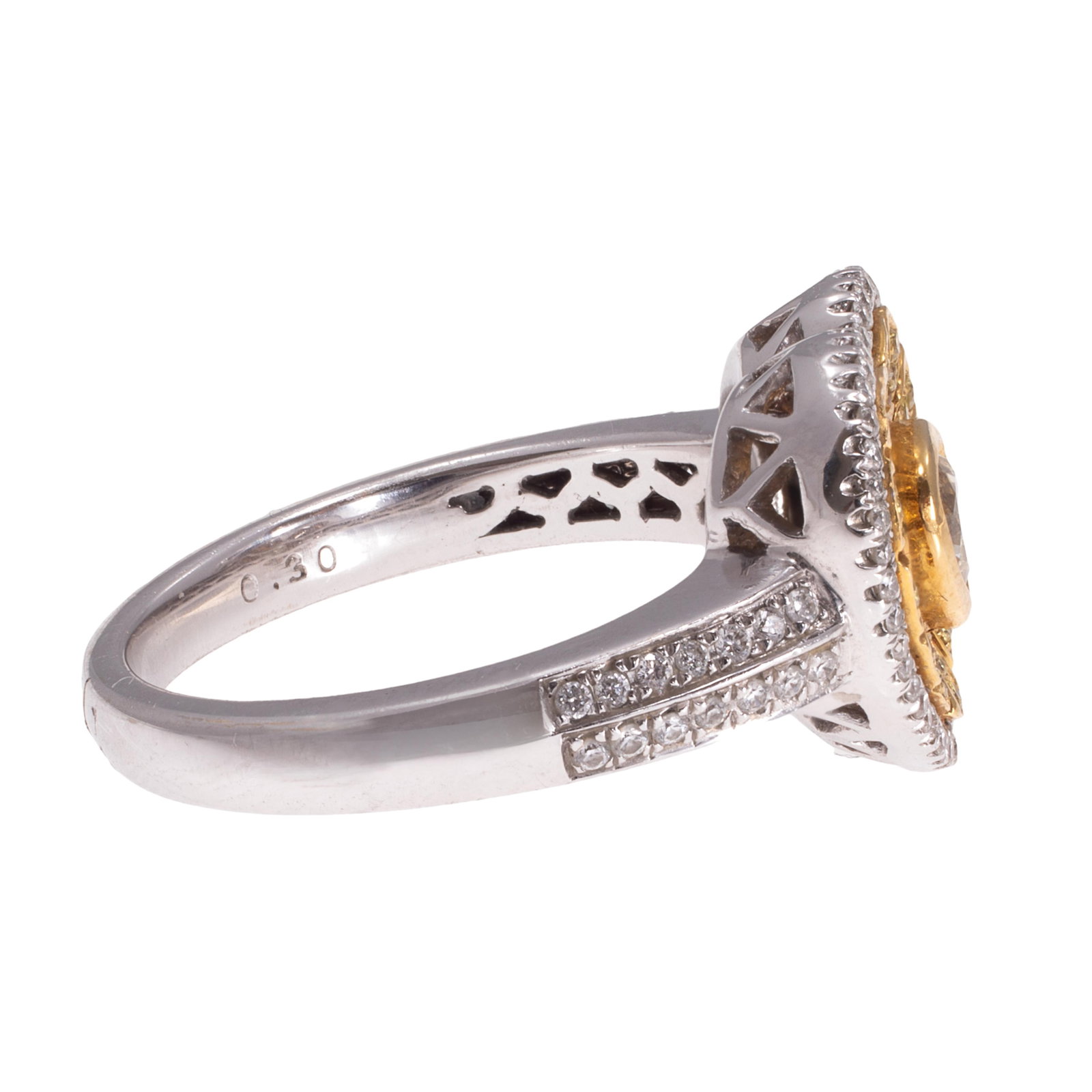 Diamond, Colored Diamond, 18k Ring - 4