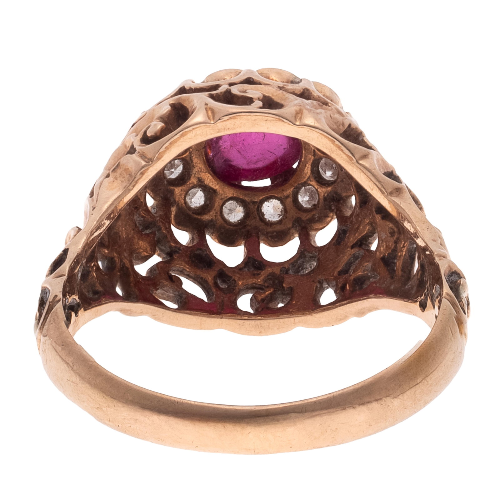 Ruby, Diamond, 14k Rose Gold Ring - 5