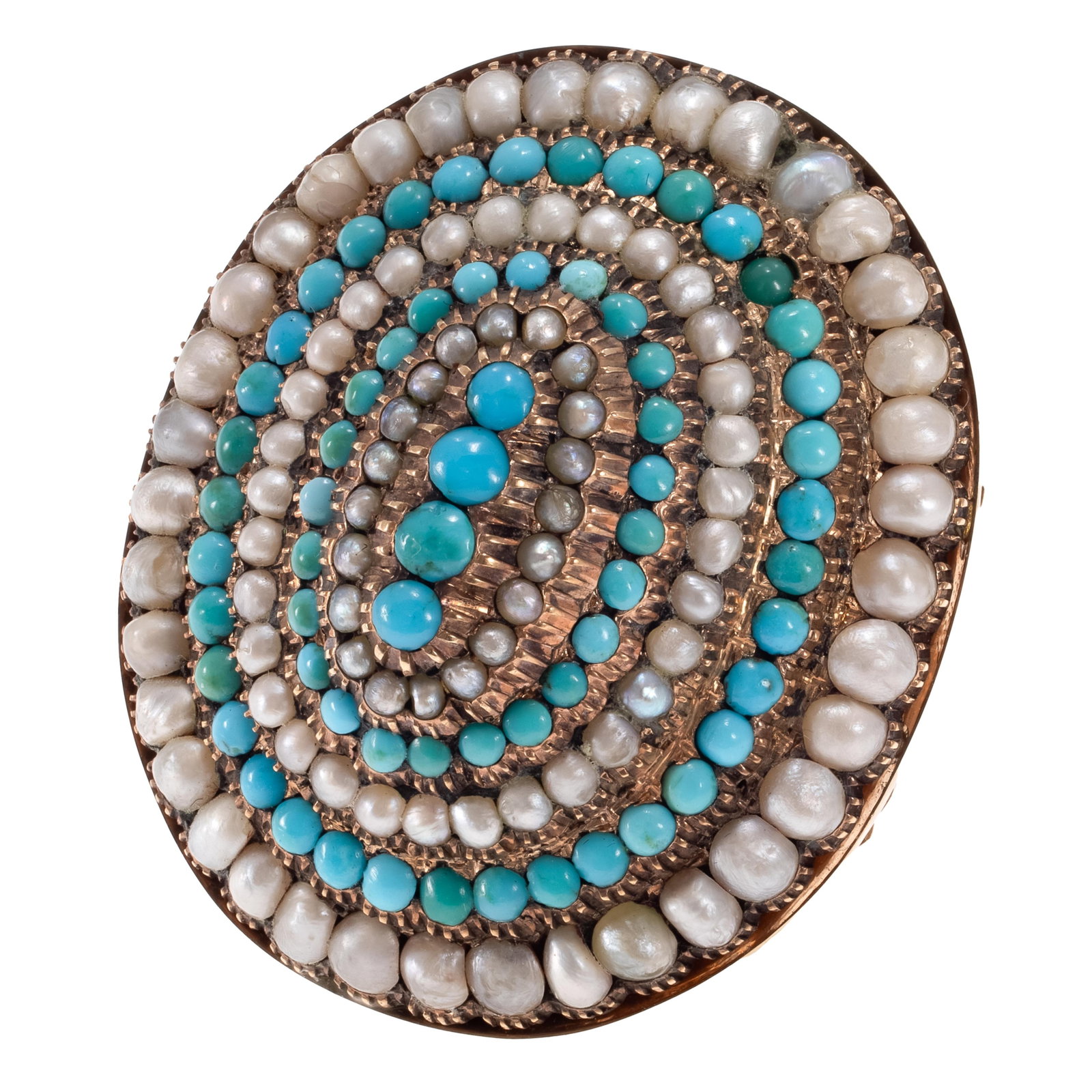 Turquoise, Split Pearl, 14k Ring (1 of 6)