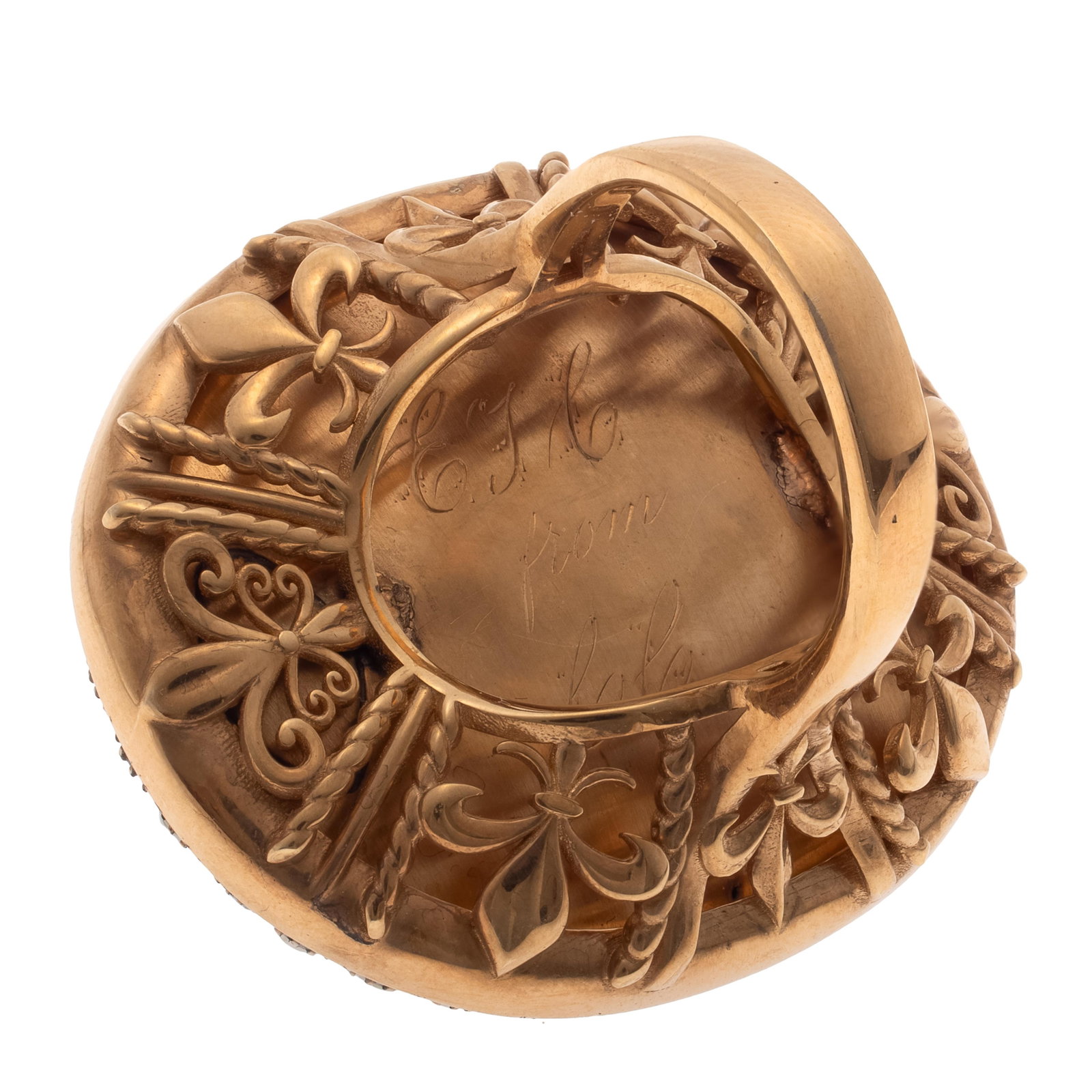 Turquoise, Split Pearl, 14k Ring - 6