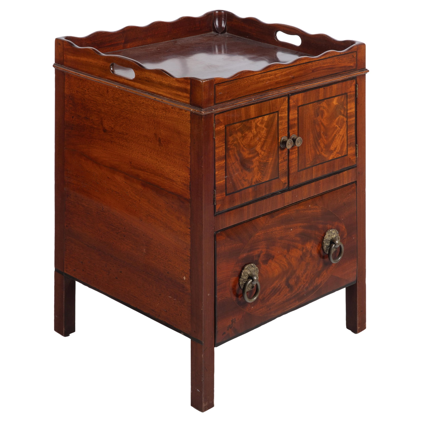 Regency Mahogany Bedside Commode - 4