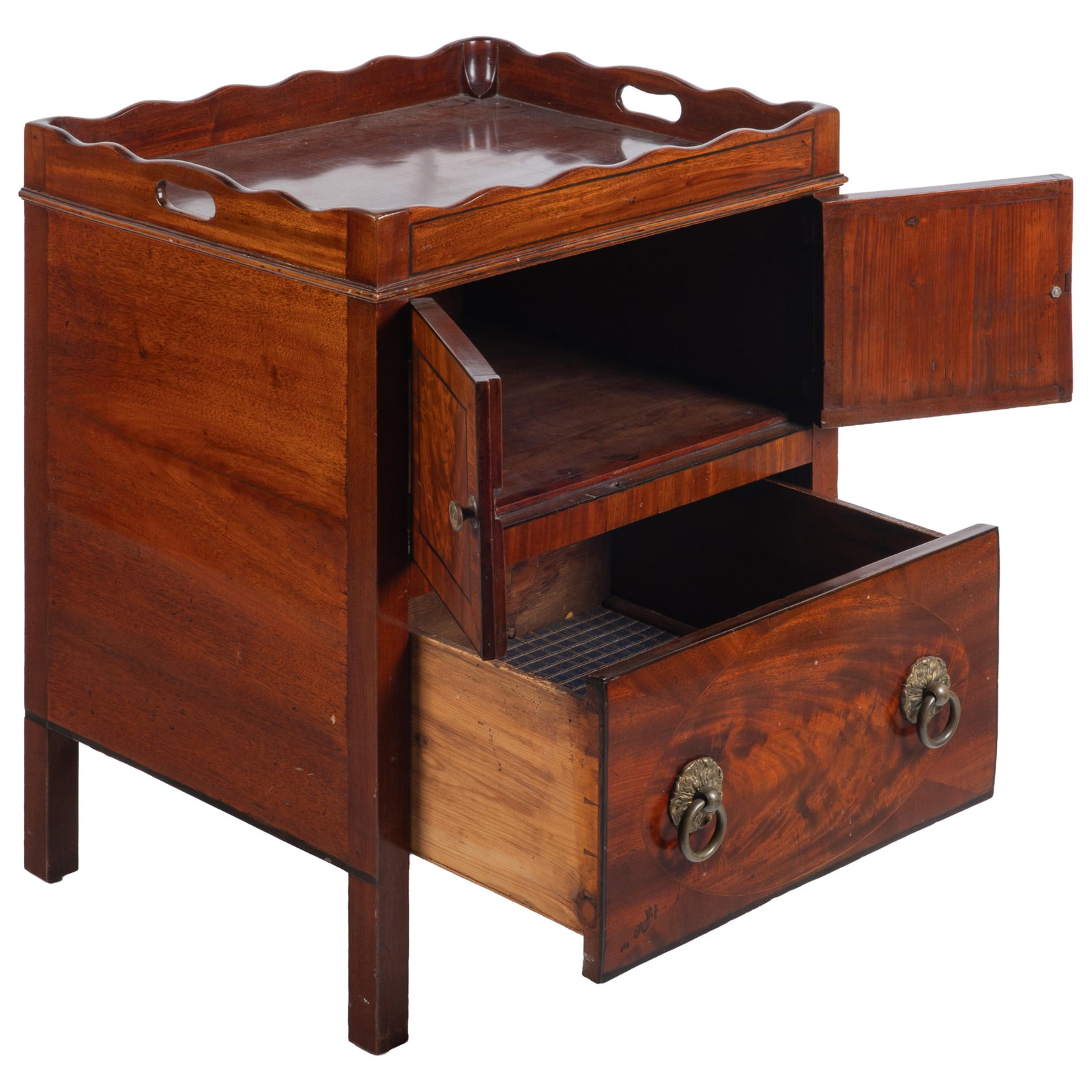 Regency Mahogany Bedside Commode - 5